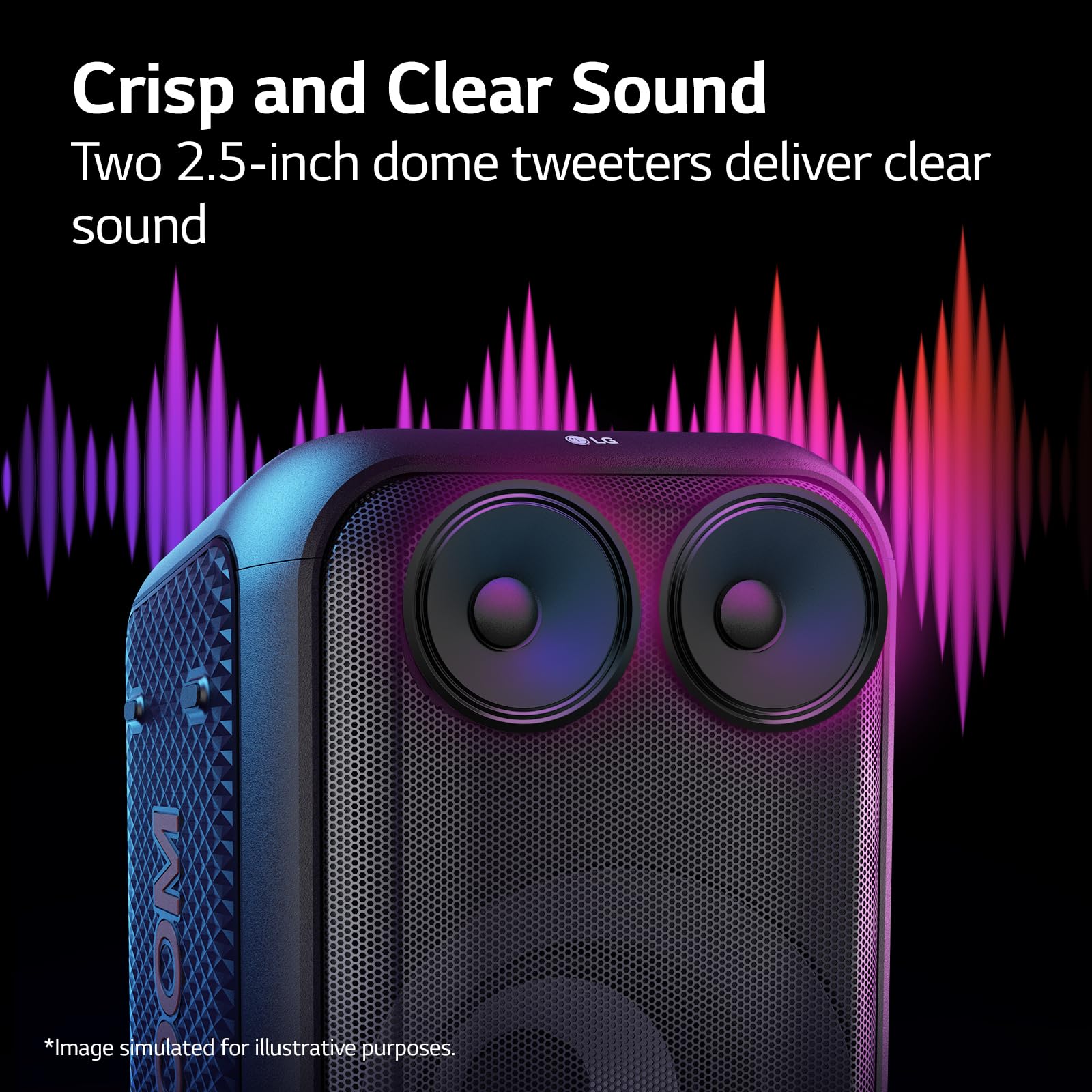 LG Xl5s Speaker With Multicolor Ring Lighting