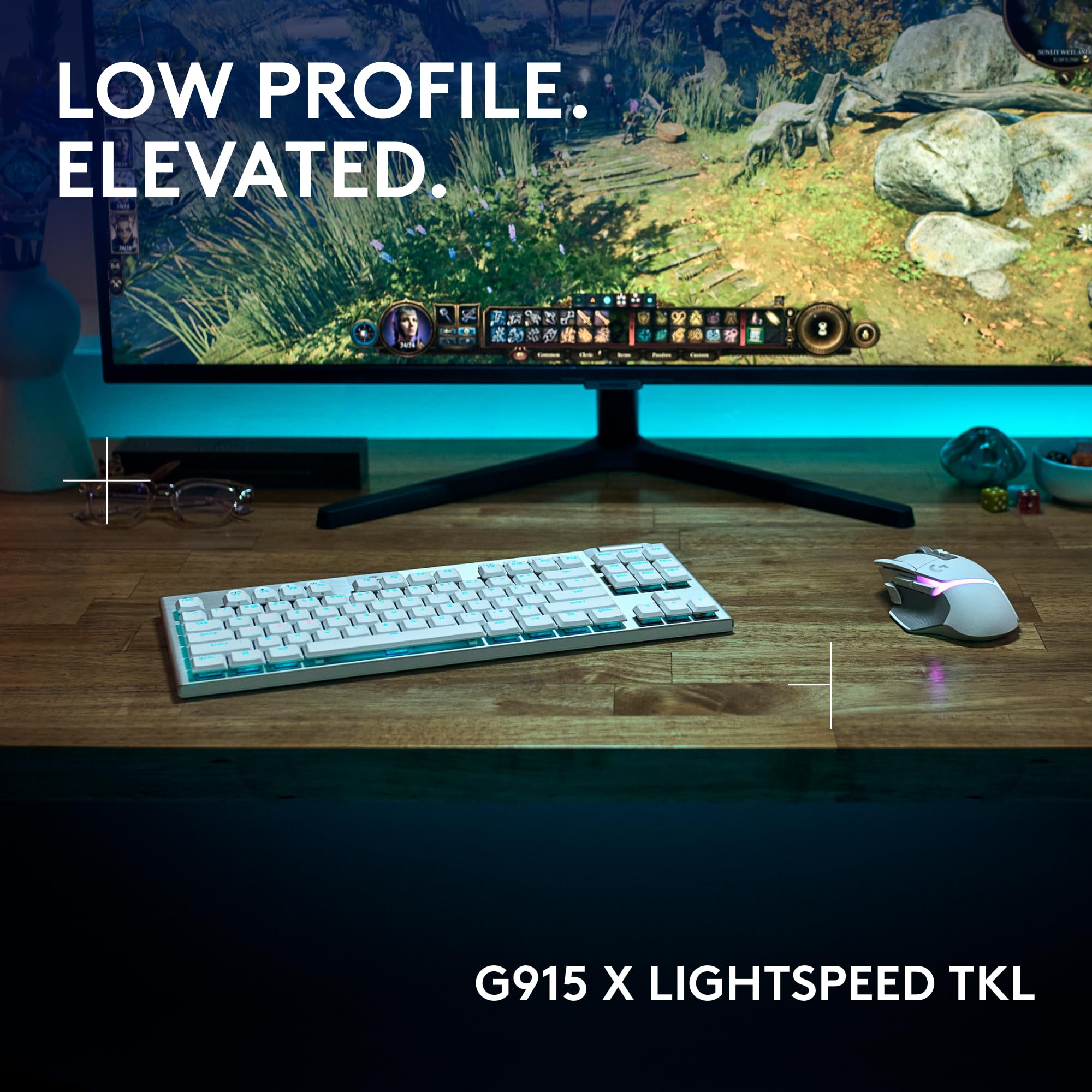 Refurbished - G915 X TKL White Tactile Wireless RGB Gaming Keyboard