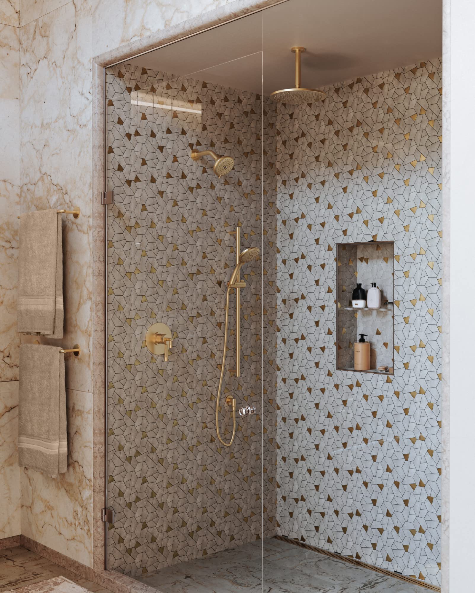 Open Box - Perrin and Rowe U.5237STN - Shower Heads Showers