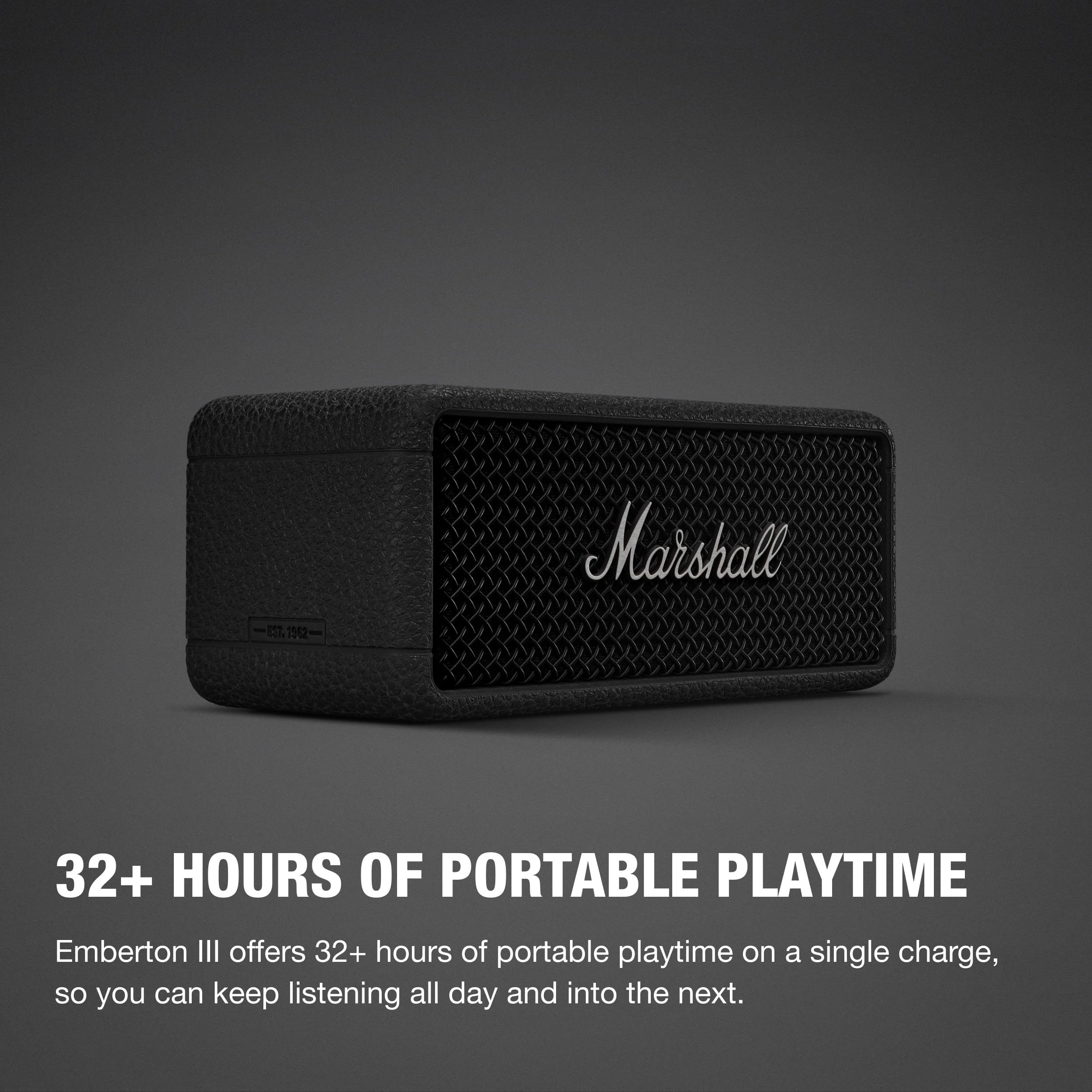 Refurbished - Marshall - Emberton III - Black and Silver