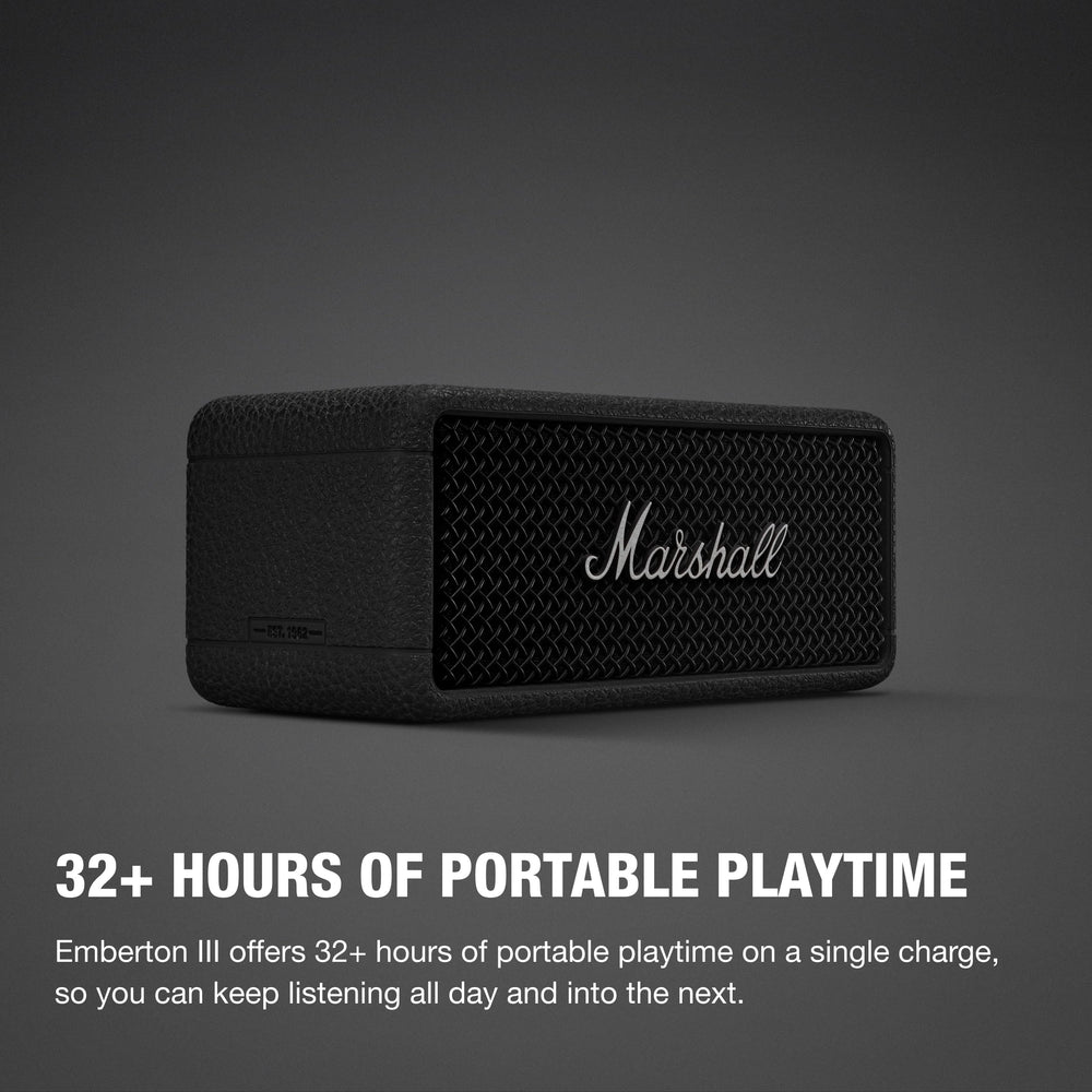 Refurbished - Marshall - Emberton III - Black and Silver