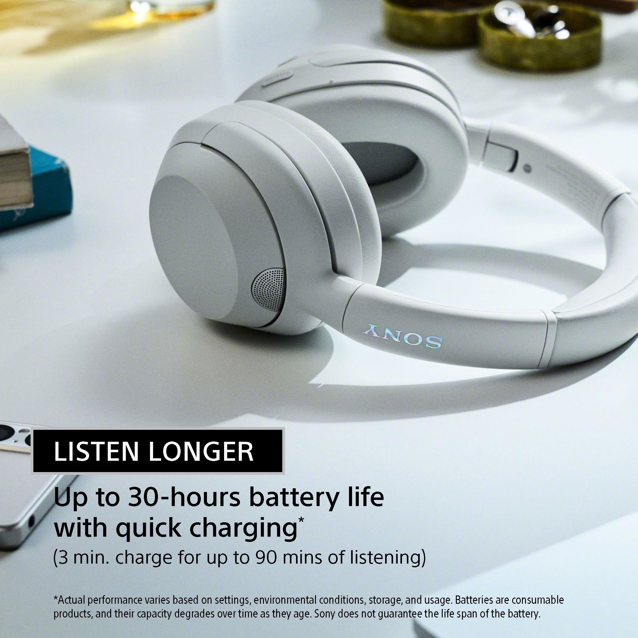 Certified Refurbished - SONY WHULT900N/W Headphones