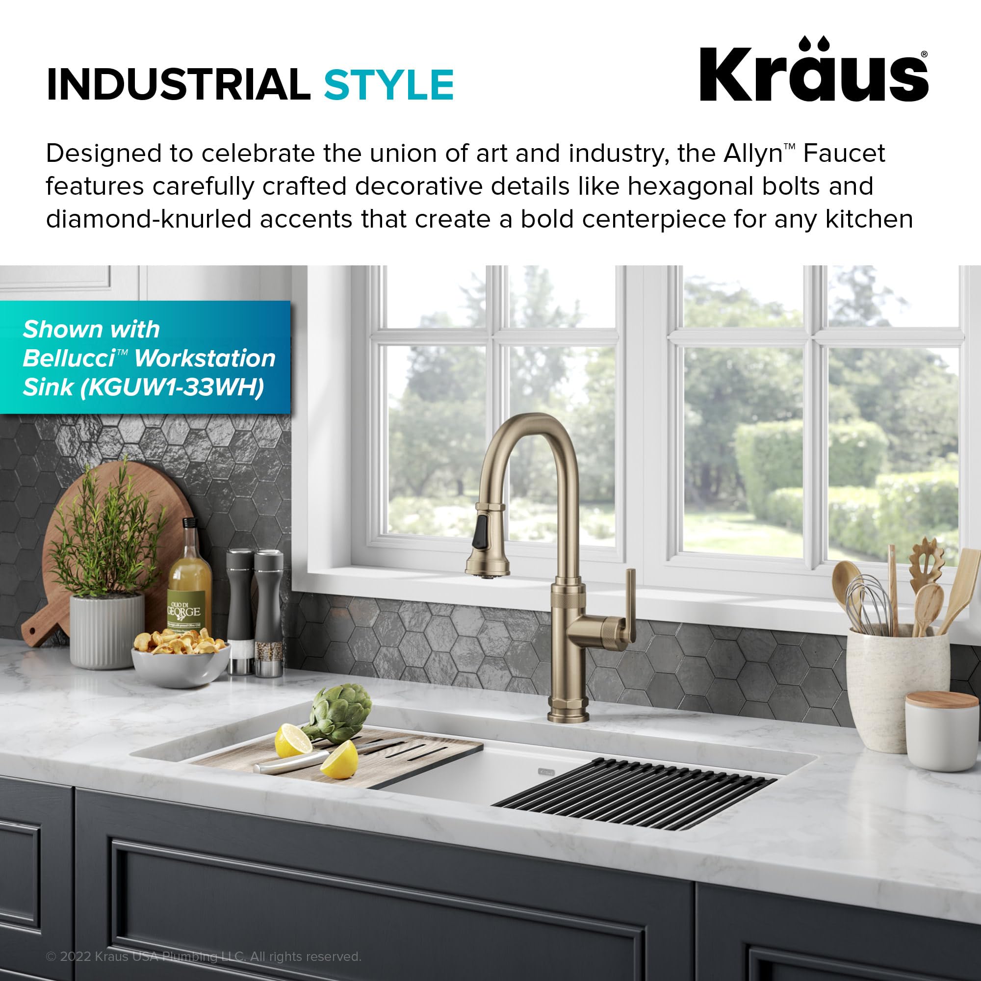 Open Box - Kraus KPF-4102SFACB - Kitchen Faucet