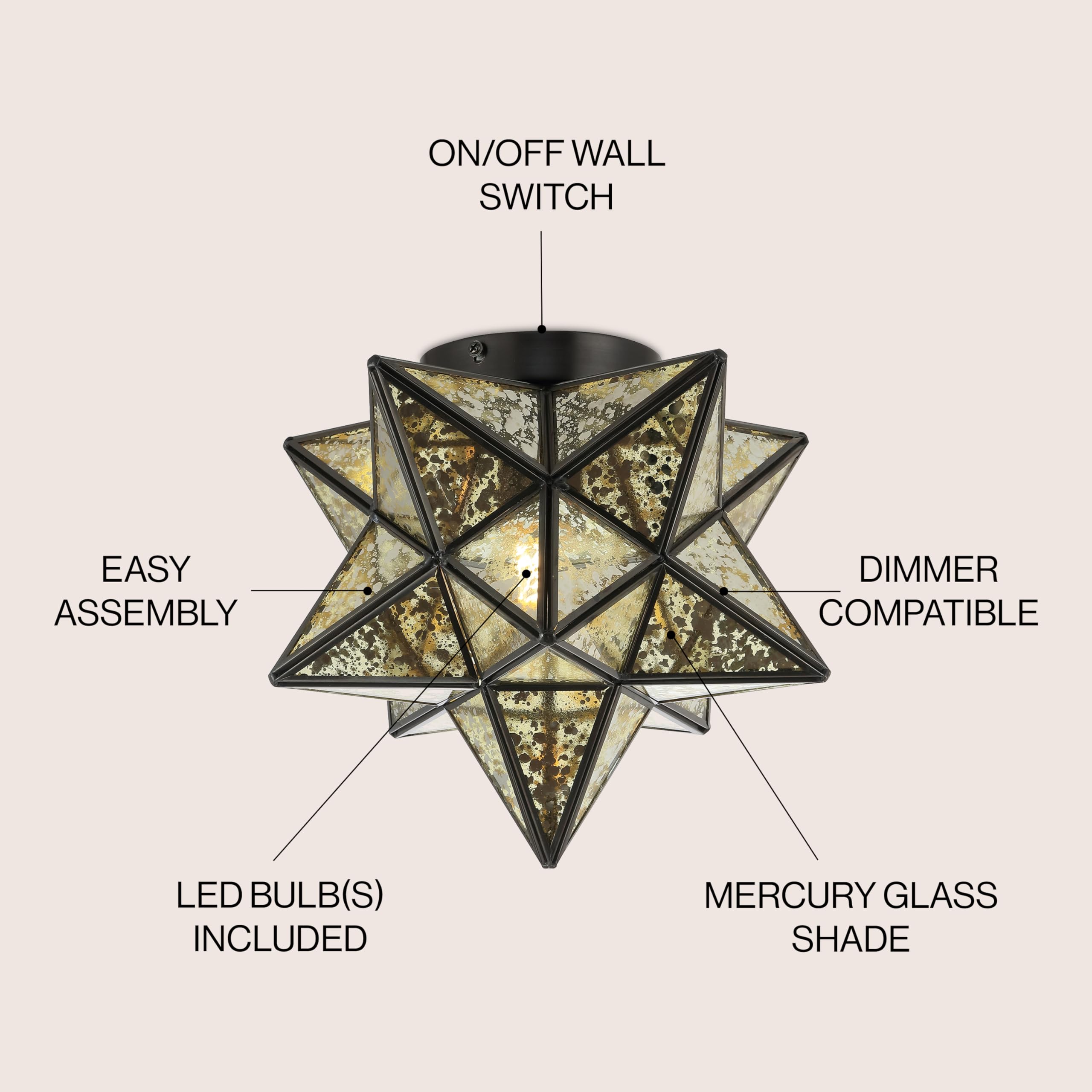 Open Box - JONATHAN Y Lighting JYL9035D - Ceiling Fixtures Indoor Lighting