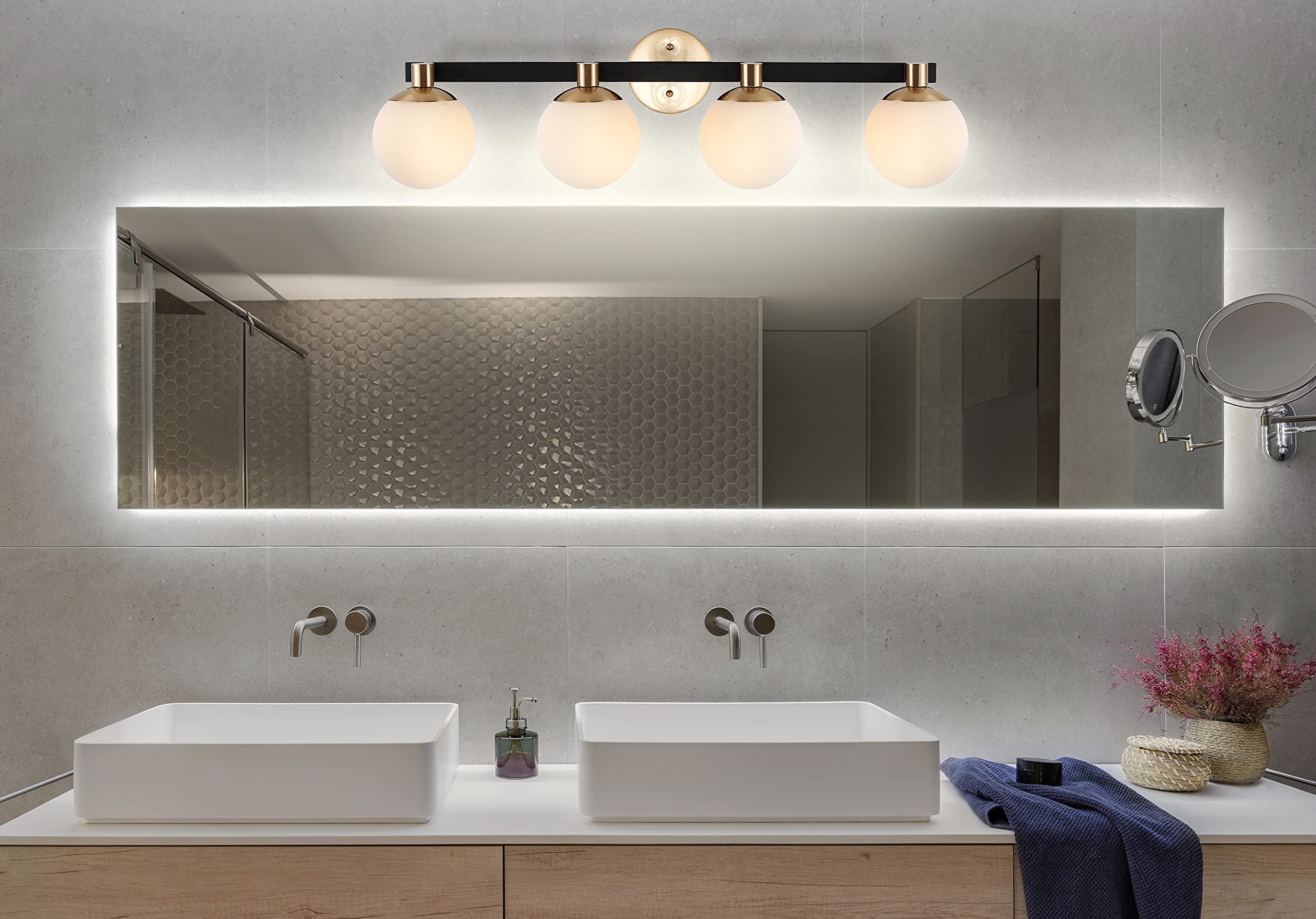 Open Box - JONATHAN Y Lighting JYL3543A - Bathroom Fixtures Indoor Lighting