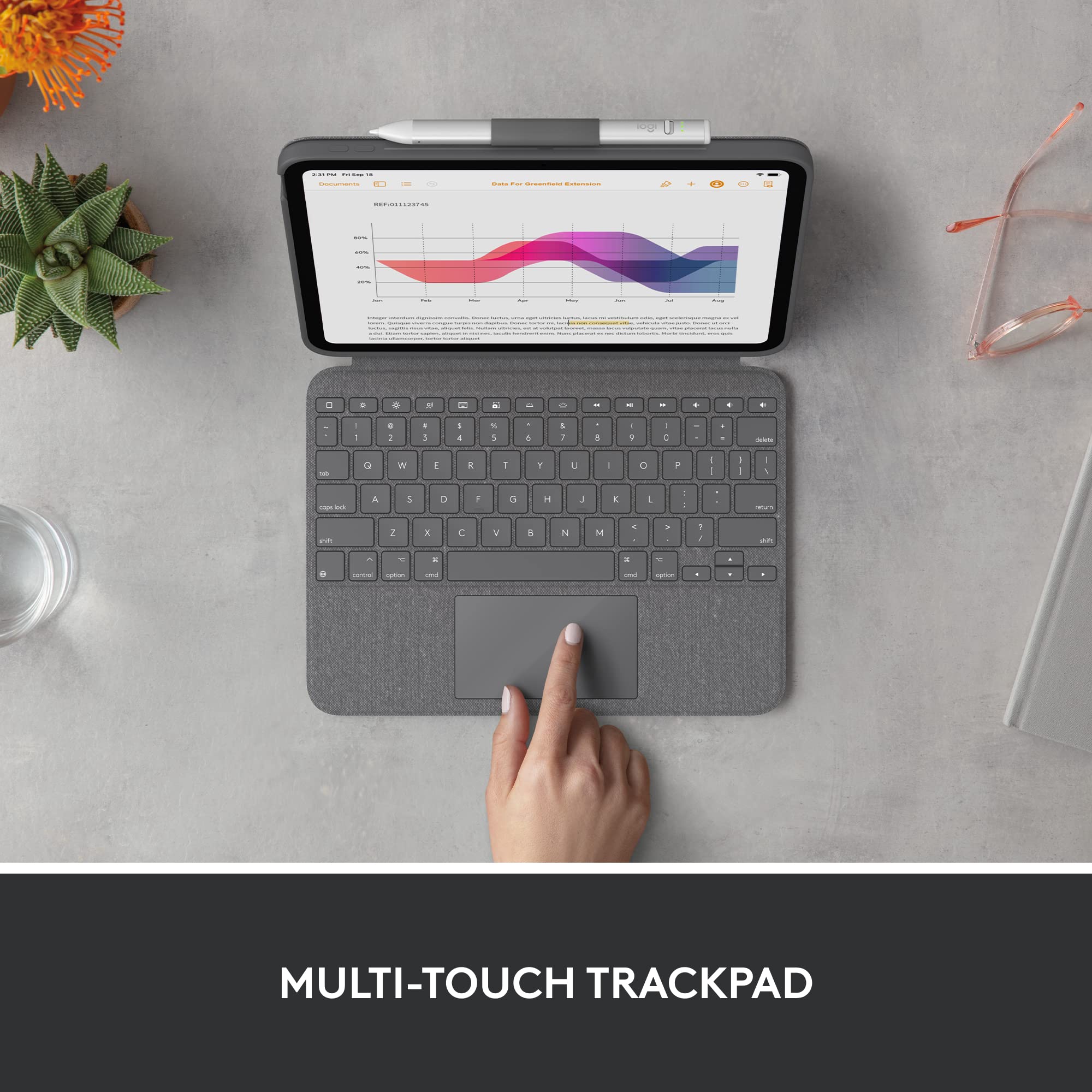 Refurbished - Combo Touch for iPad (10th gen)-OXFORD GREY-US-OTHER-OTHERSNO EDGE PAINT 920-011433