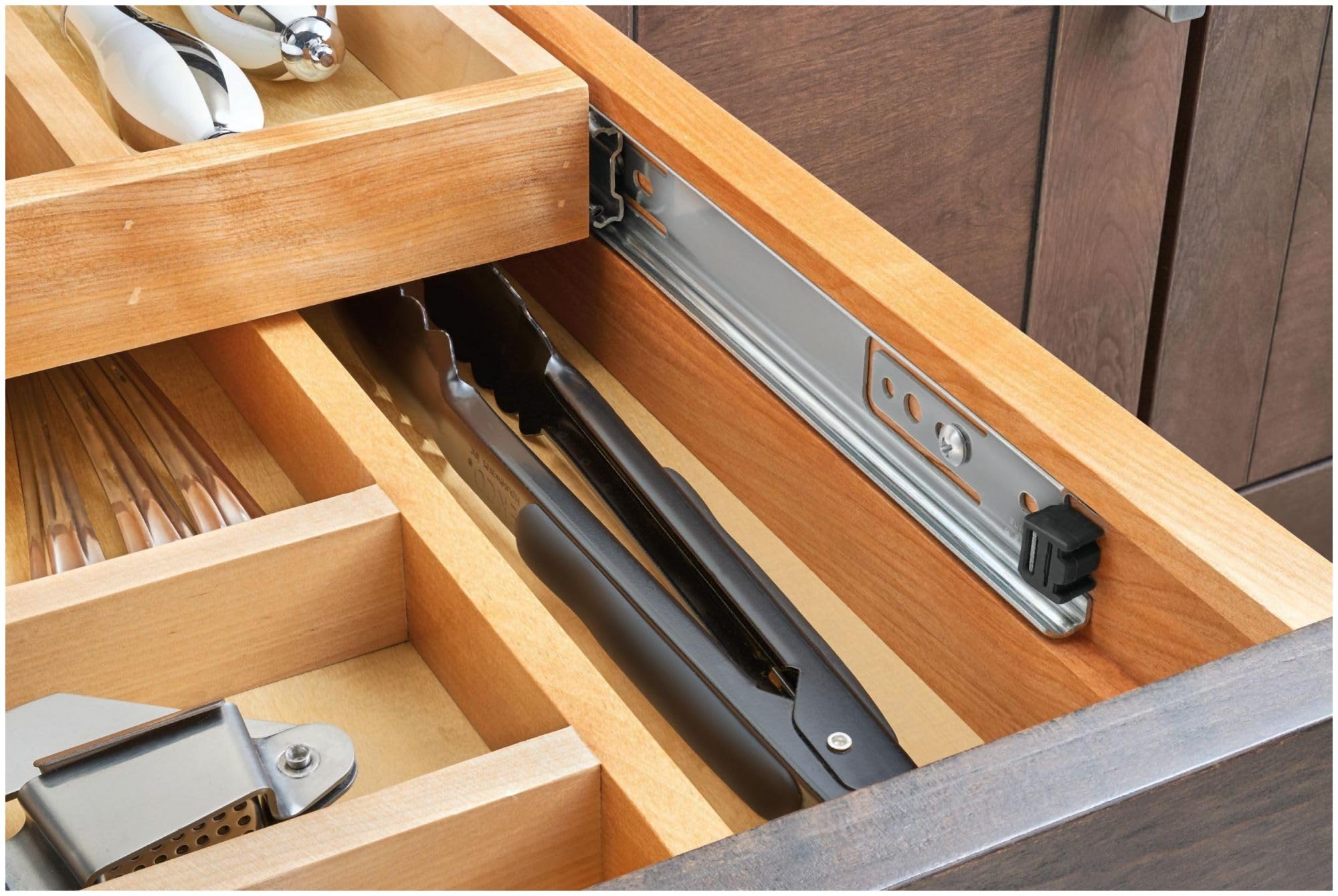 Open Box - Rev-A-Shelf 5750-14 CR 5700 Series 14.75" Wide by 58.25" Tall Four Tier Pull Out Base Cabinet Organizer