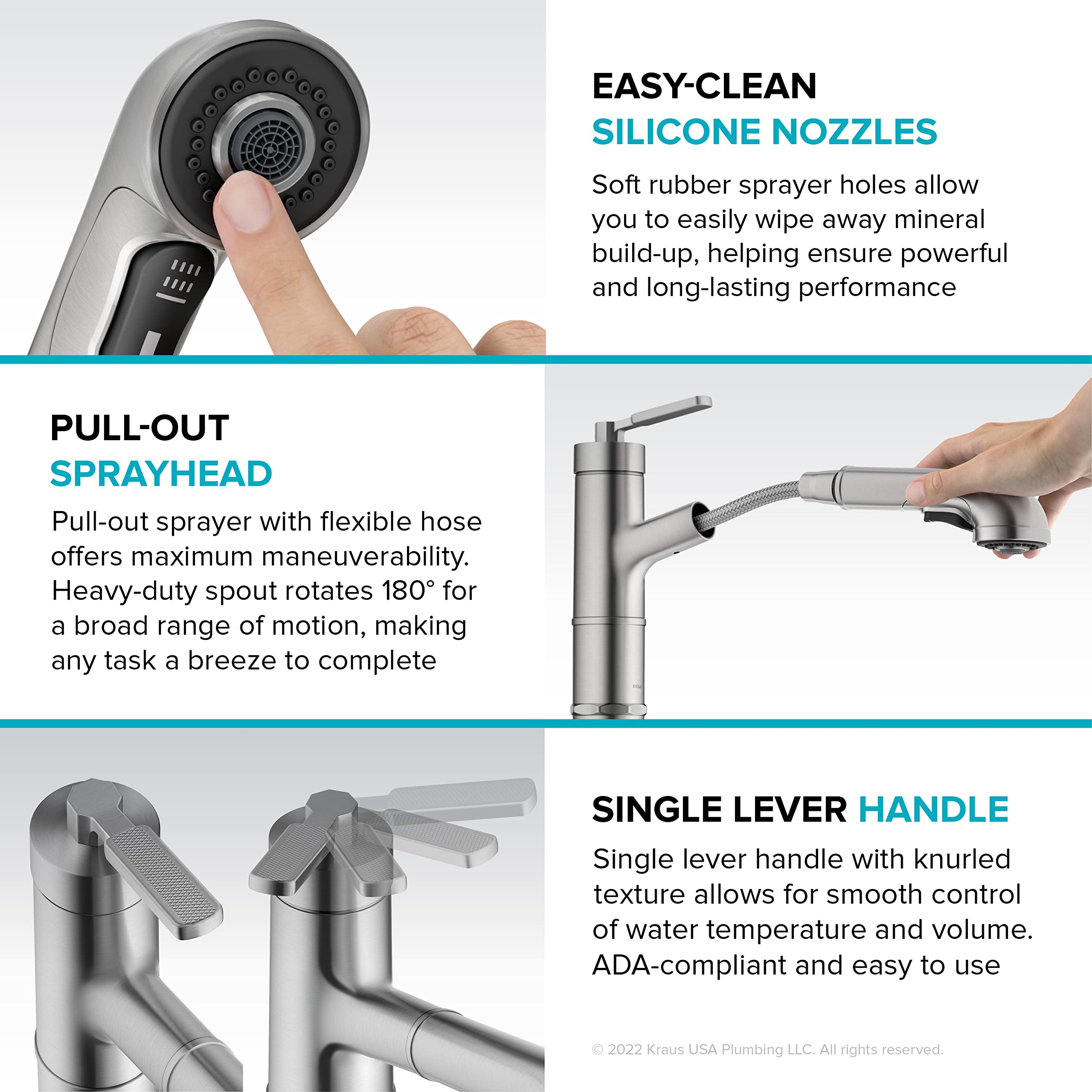 Open Box - Kraus KPF-4103MB - Kitchen Faucet