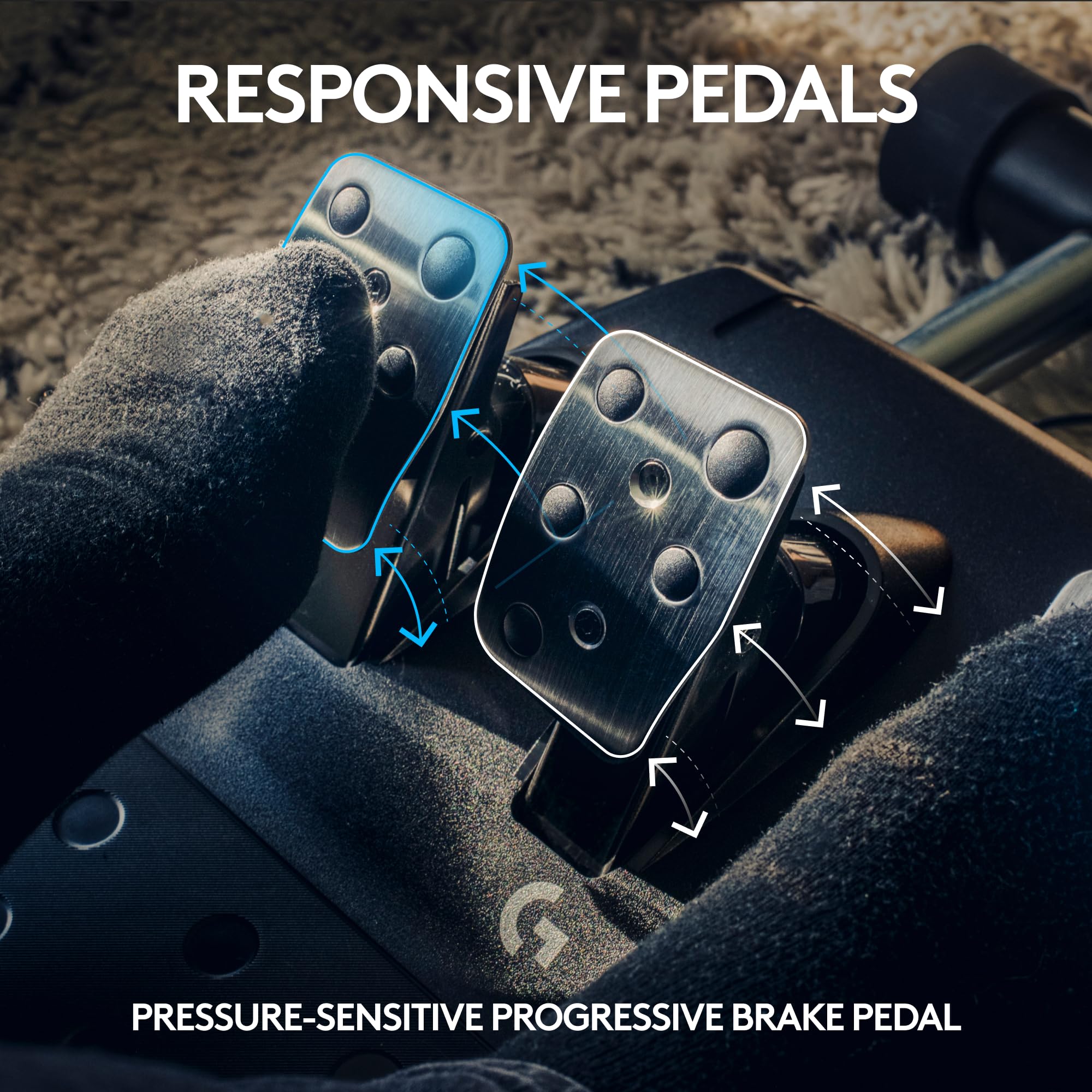 Refurbished - G923 Racing Wheel and Pedals for PS5 PS4 and PC-USB-PLUGA-N 941-000147