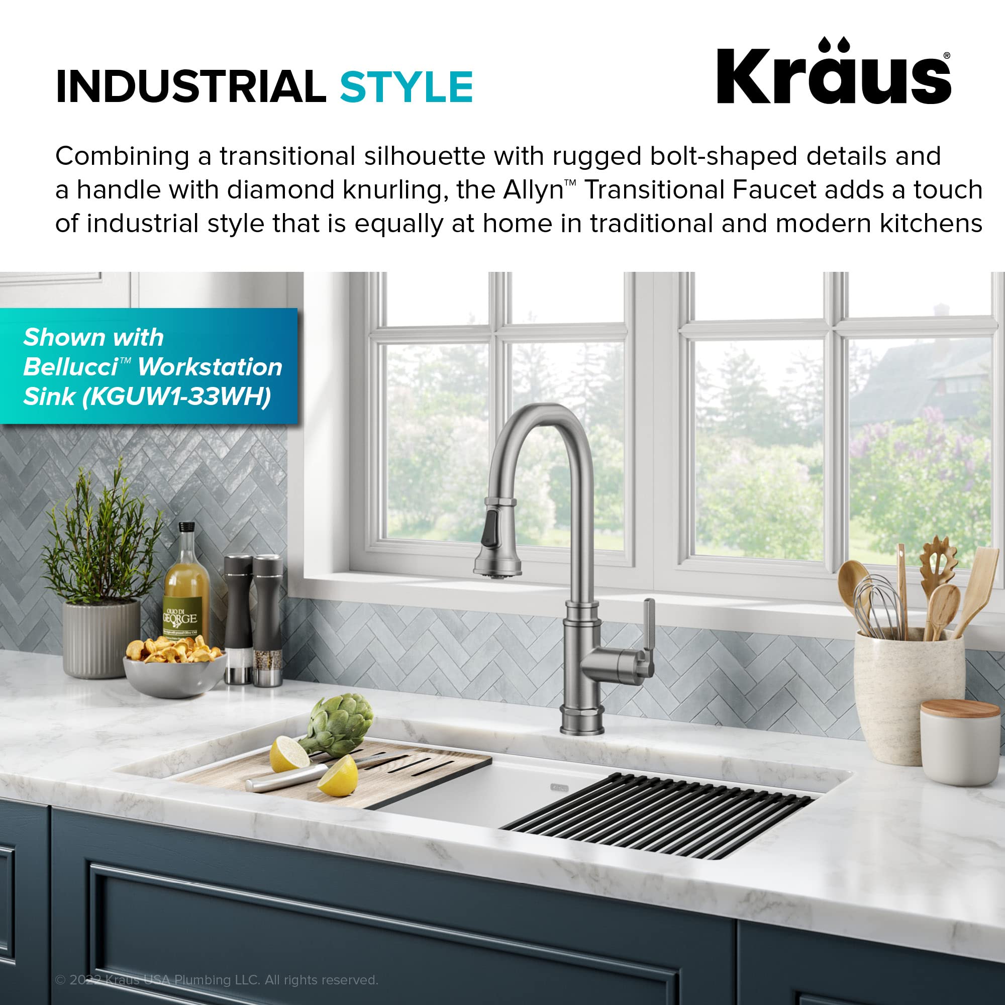Open Box - Kraus KPF-4101SFS - Kitchen Faucet
