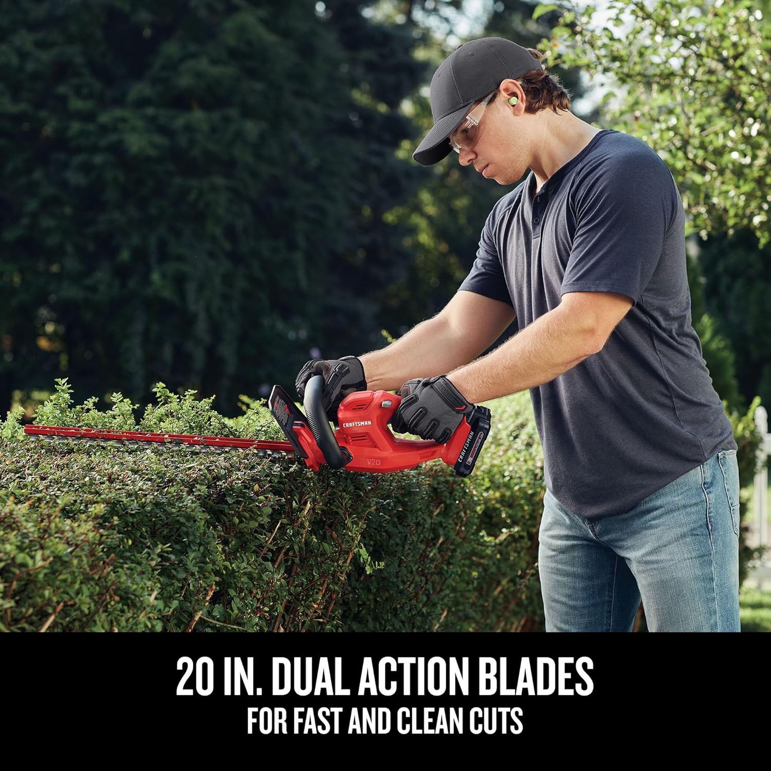 Open Box -  CRAFTSMAN V20 20  1.5Ah Cordless Hedge Trimmer  Rechargeable Battery