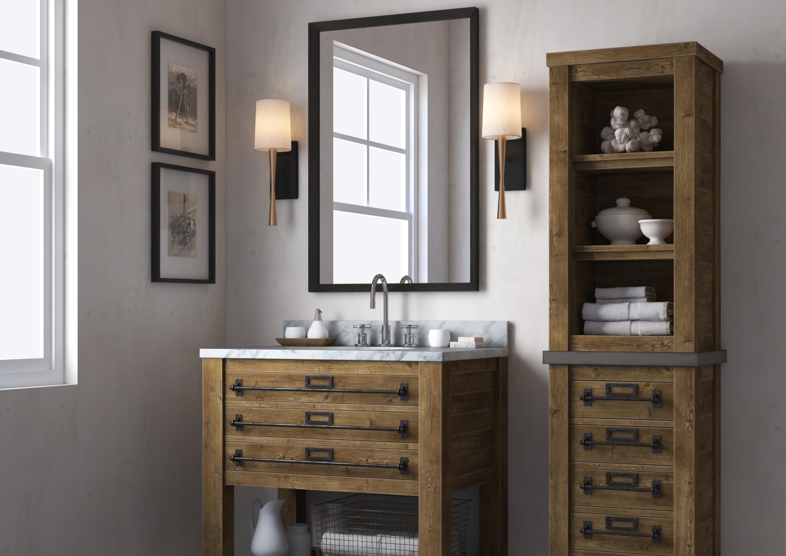 Open Box - Crystorama Lighting Group TRE-221-AG-BF - Wall Sconces Indoor Lighting