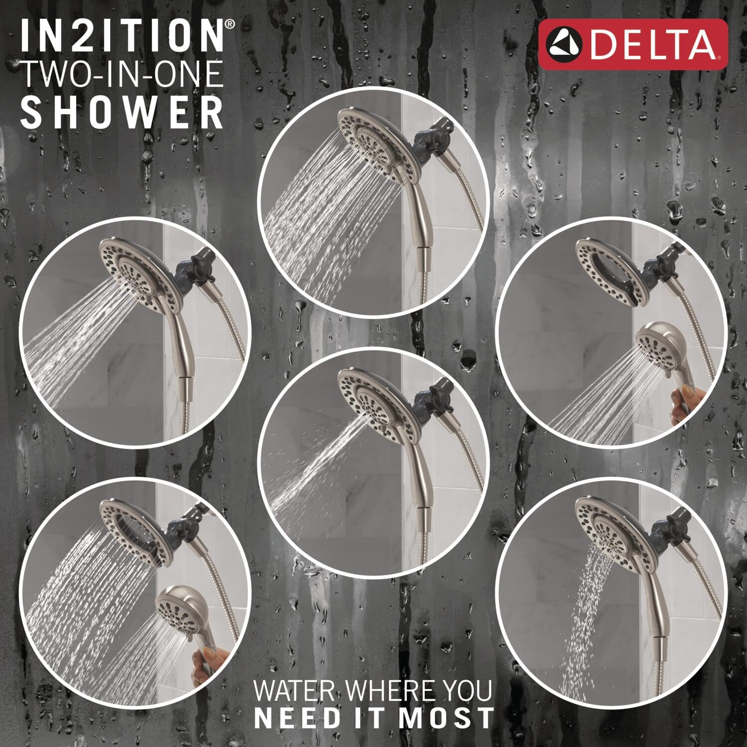 Open Box - Delta 7SF110BSN - Shower Head Accessories Bath and Shower Accessories