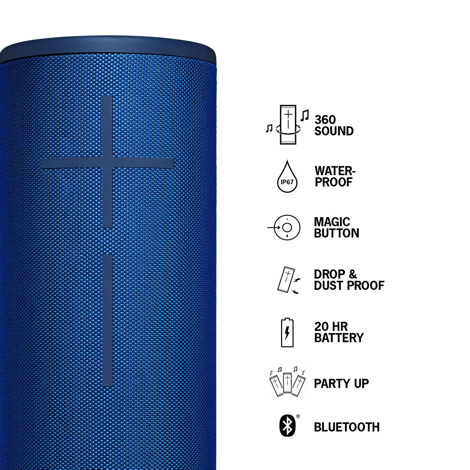 Certified Refurbished - Ultimate Ears MEGABOOM 3 Portable Wireless Bluetooth Speaker Ultimate EarsBullseye Deals