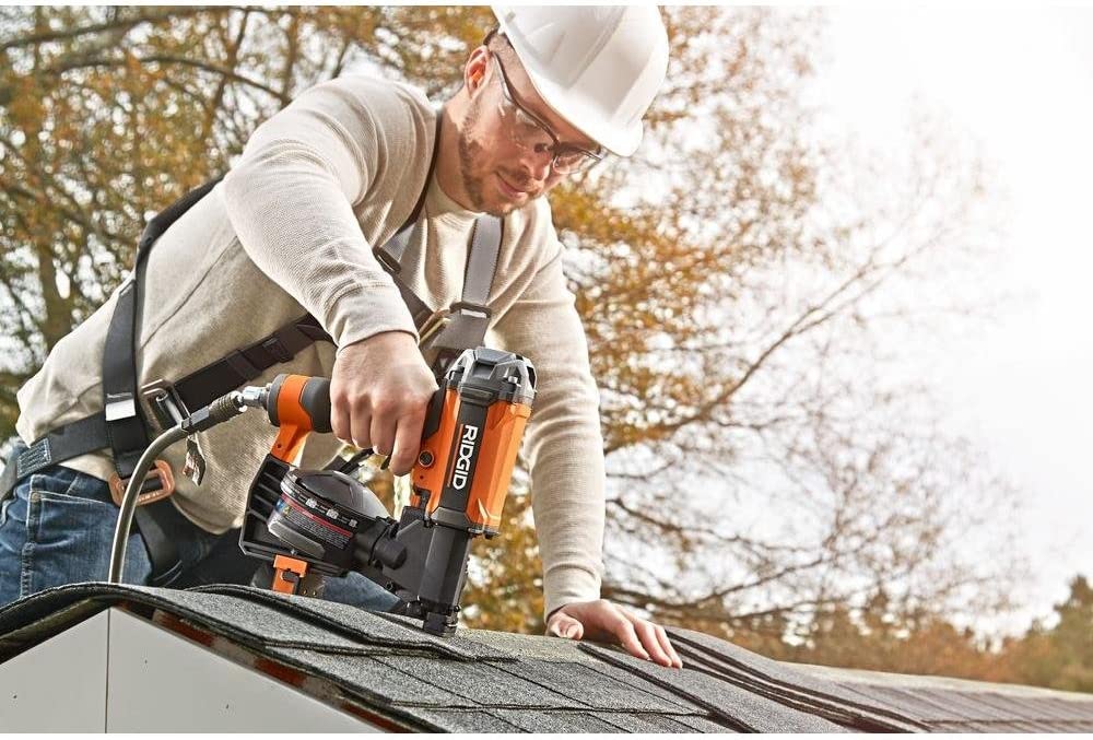 Open Box -  RIDGID R175RNF 15 Degree 1-3/4 in. Coil Roofing Nailer