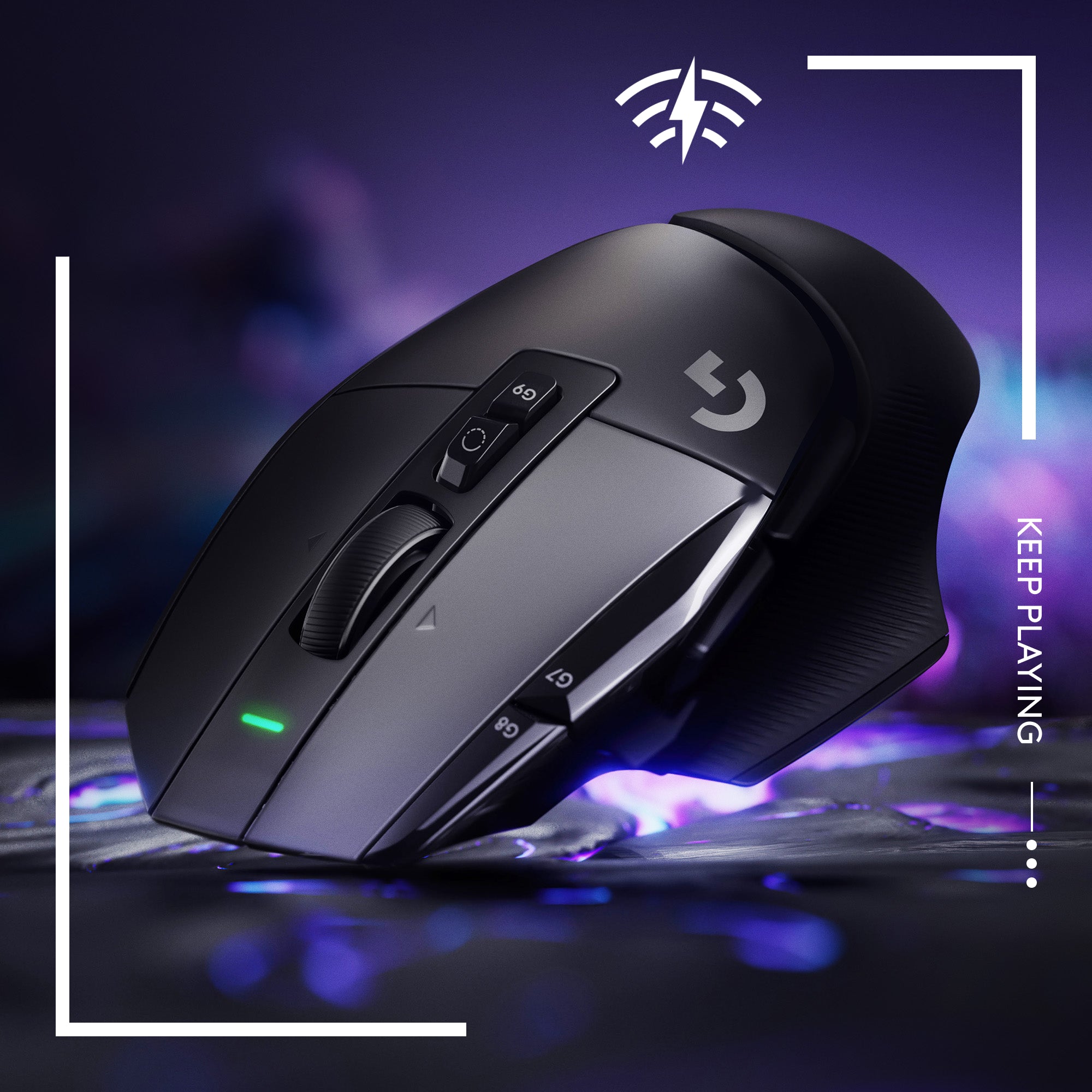 Refurbished - Logitech G502 X Lightspeed Wireless Gaming Mouse - LIGHTFORCE hybrid optical-mechanical switches LogitechBullseye Deals