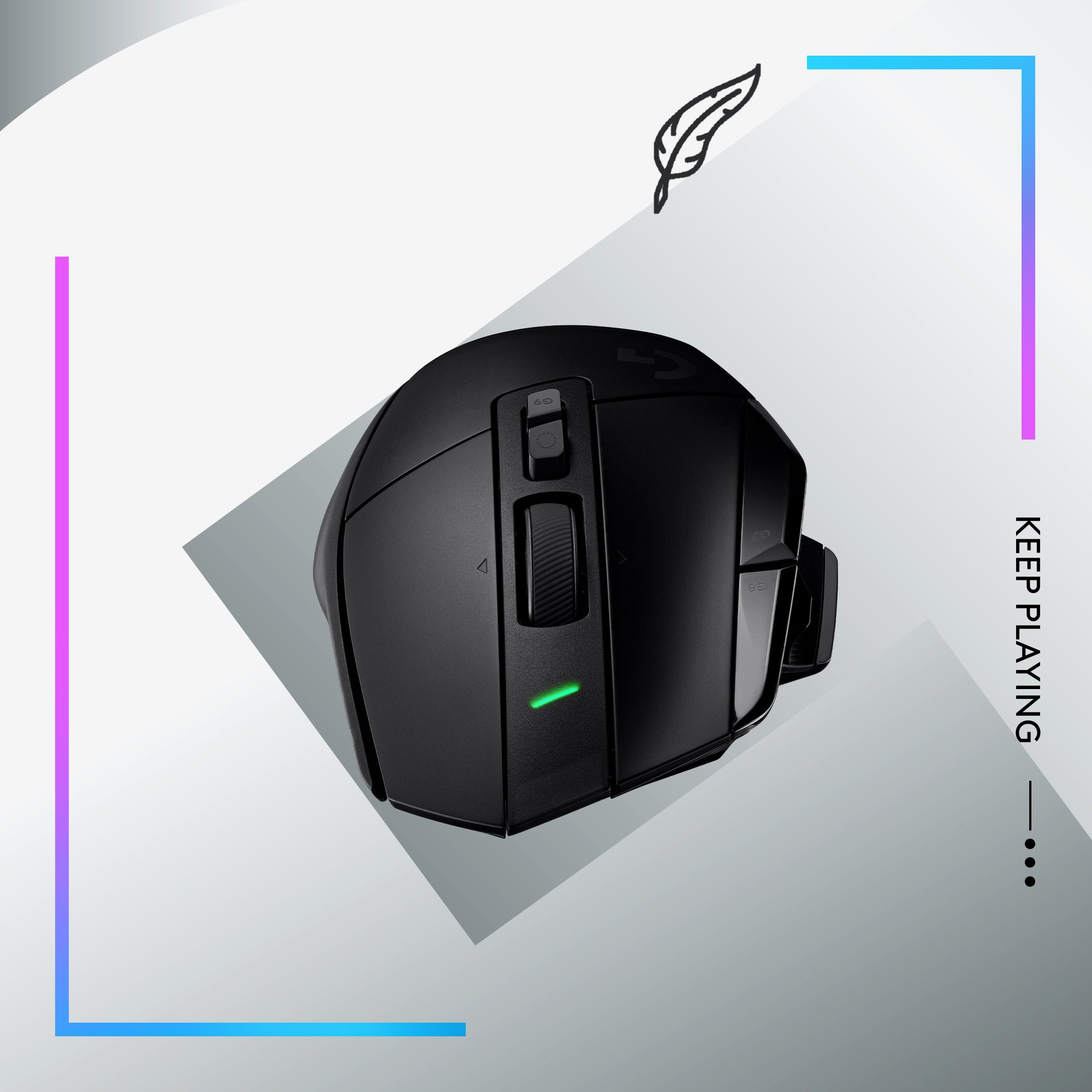 Refurbished - Logitech G502 X Lightspeed Wireless Gaming Mouse - LIGHTFORCE hybrid optical-mechanical switches LogitechBullseye Deals