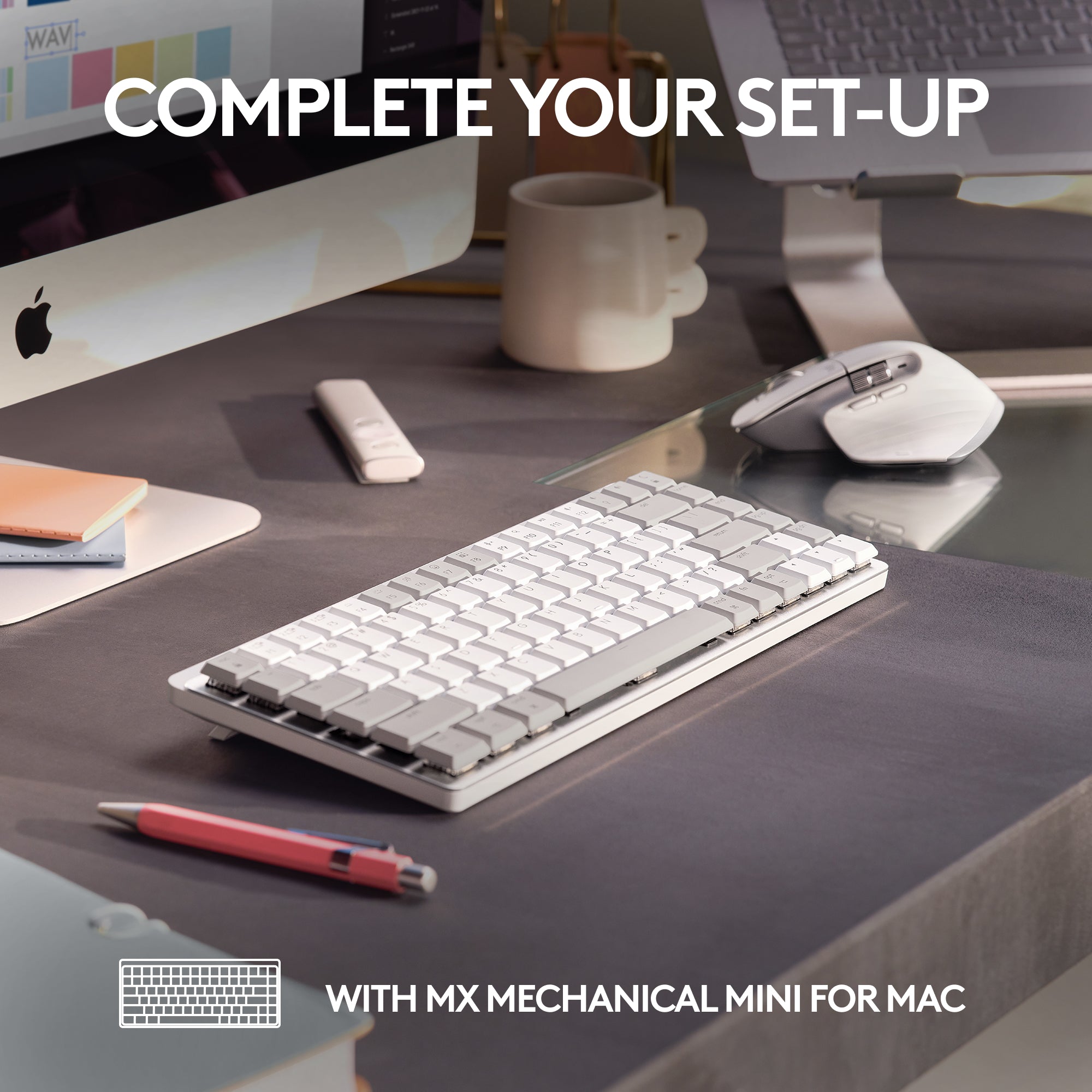 Refurbished - MX Master 3S For Mac Performance Wireless Mouse-PALE GREY-BT-N 910-006570