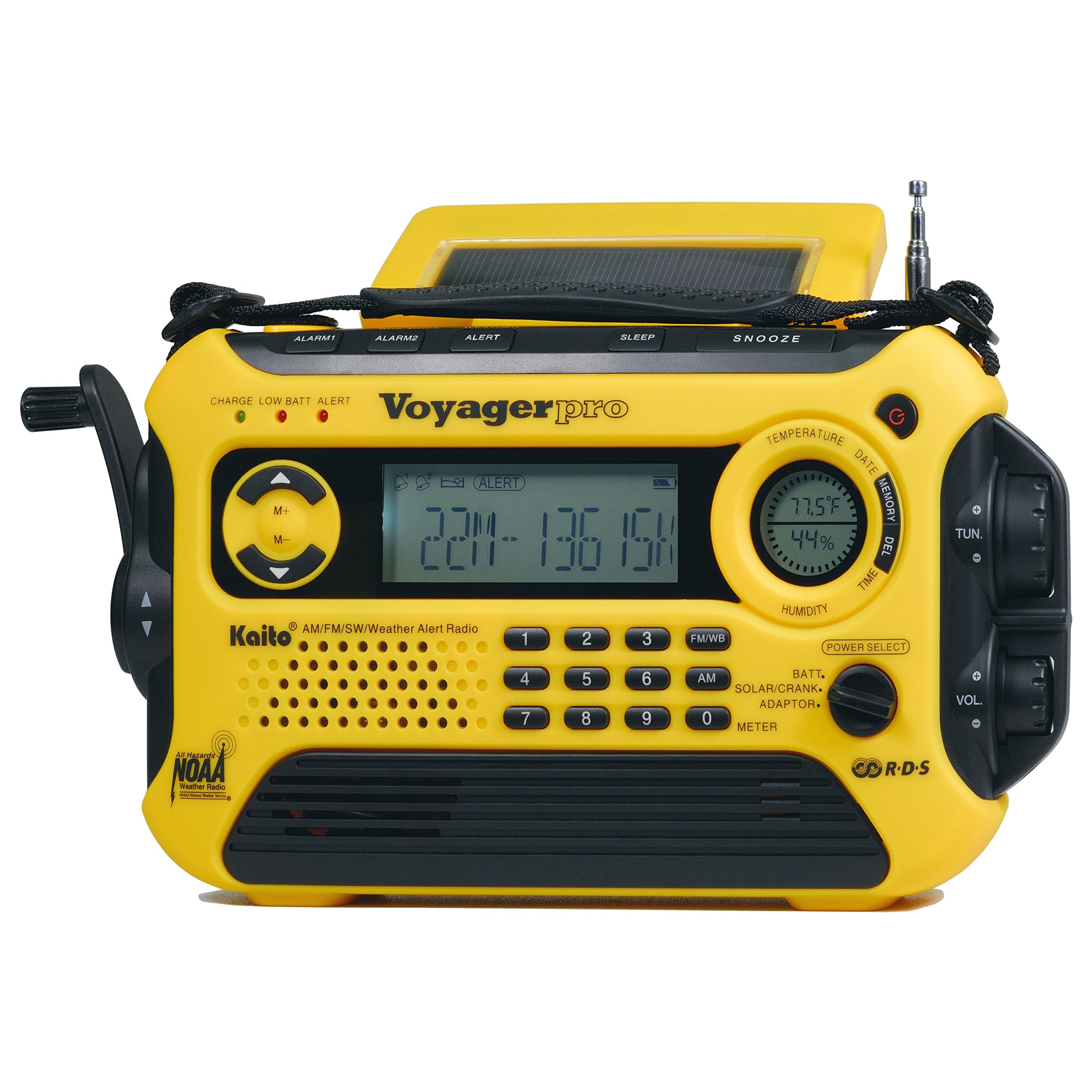Kaito Voyager Pro KA600 Digital Solar Dynamo Crank Wind Up