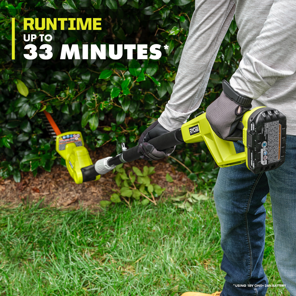 Open Box -  RYOBI ONE+ 18V 18in. Cordless Battery Pole Hedge Trimmer (Tool Only)