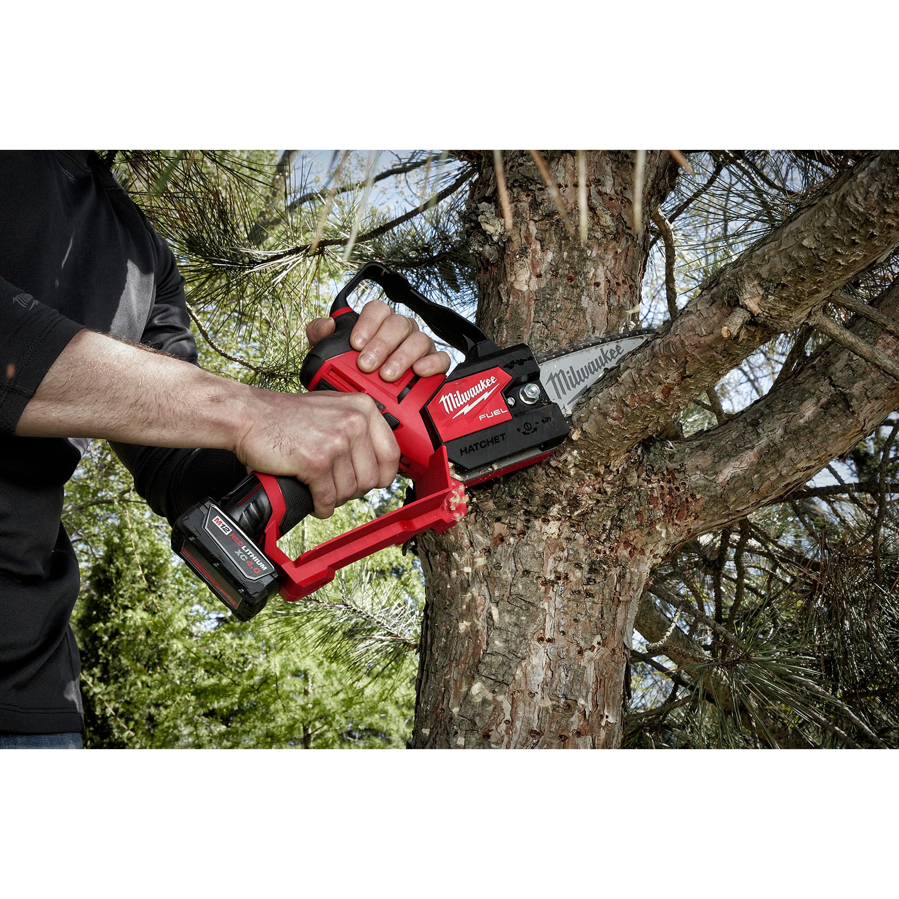 Open Box -  Milwaukee M12 FUEL 12-Volt Lithium-Ion Brushless Cordless 6 in. HATCHET Pruning Saw (Tool-Only)
