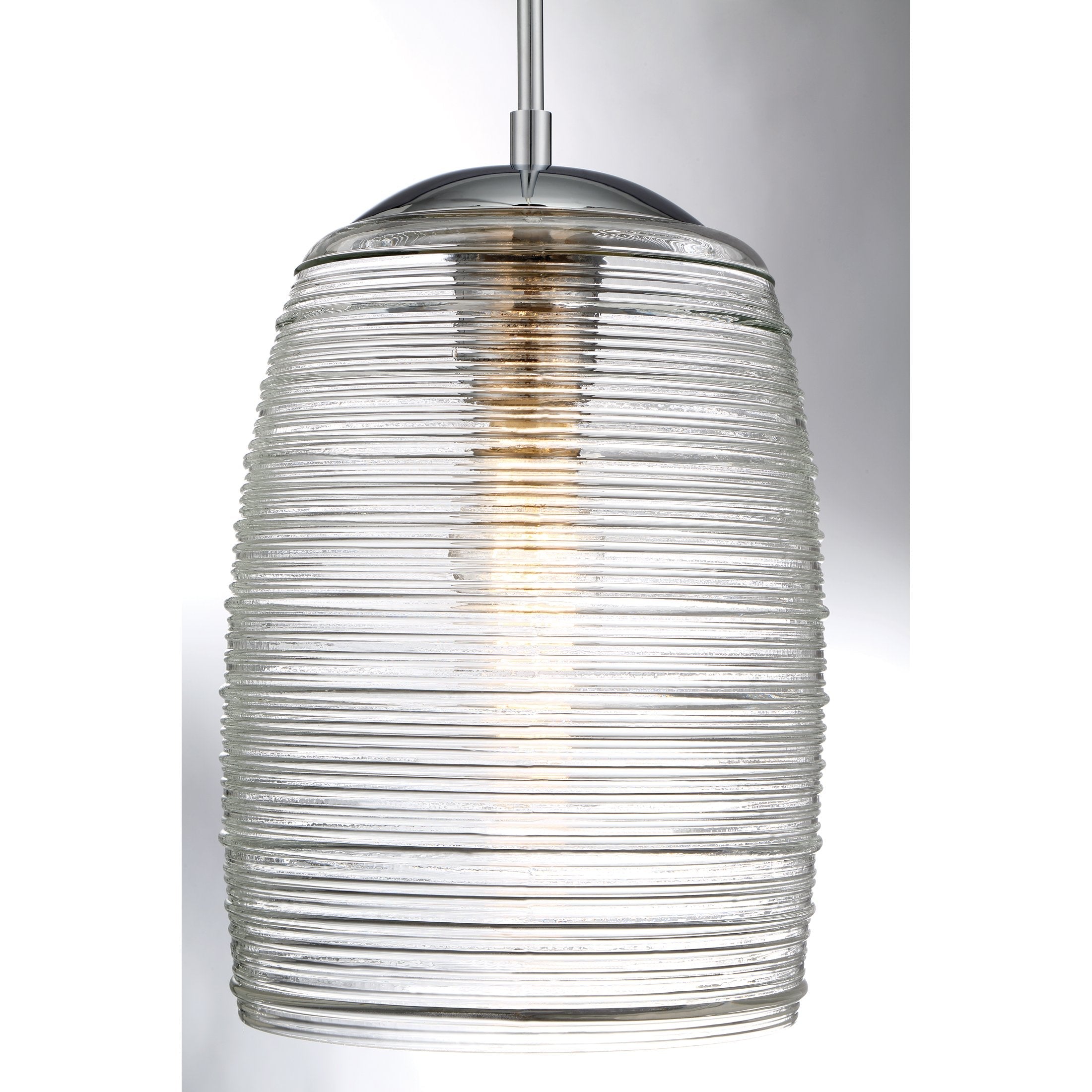 Open Box -  Quoizel Rebound 9  Wide Polished Chrome Modern Mini Pendant QuoizelBullseye Deals