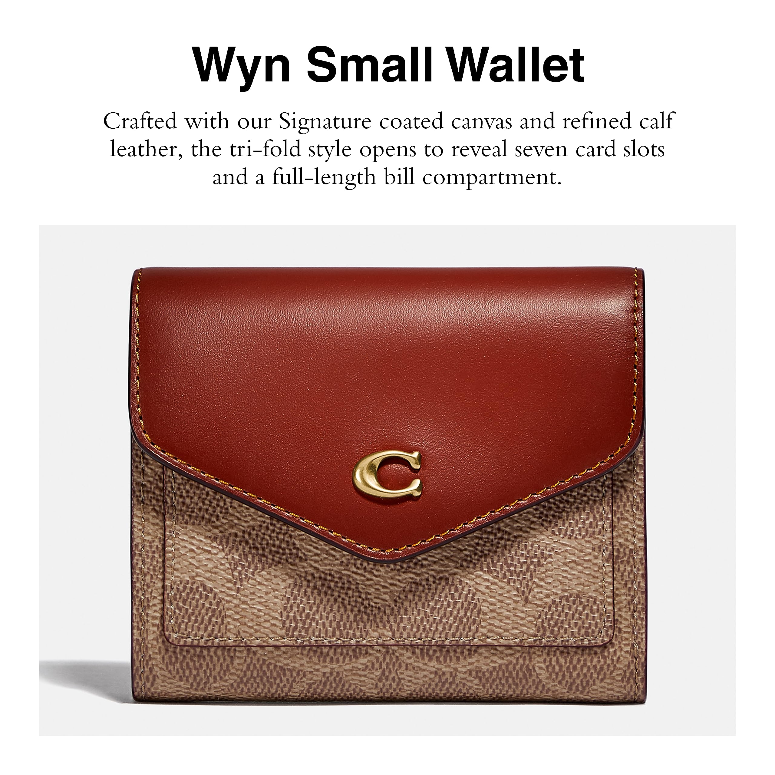 New - Coach C2329b4nq4 Women's Bronze Wallet