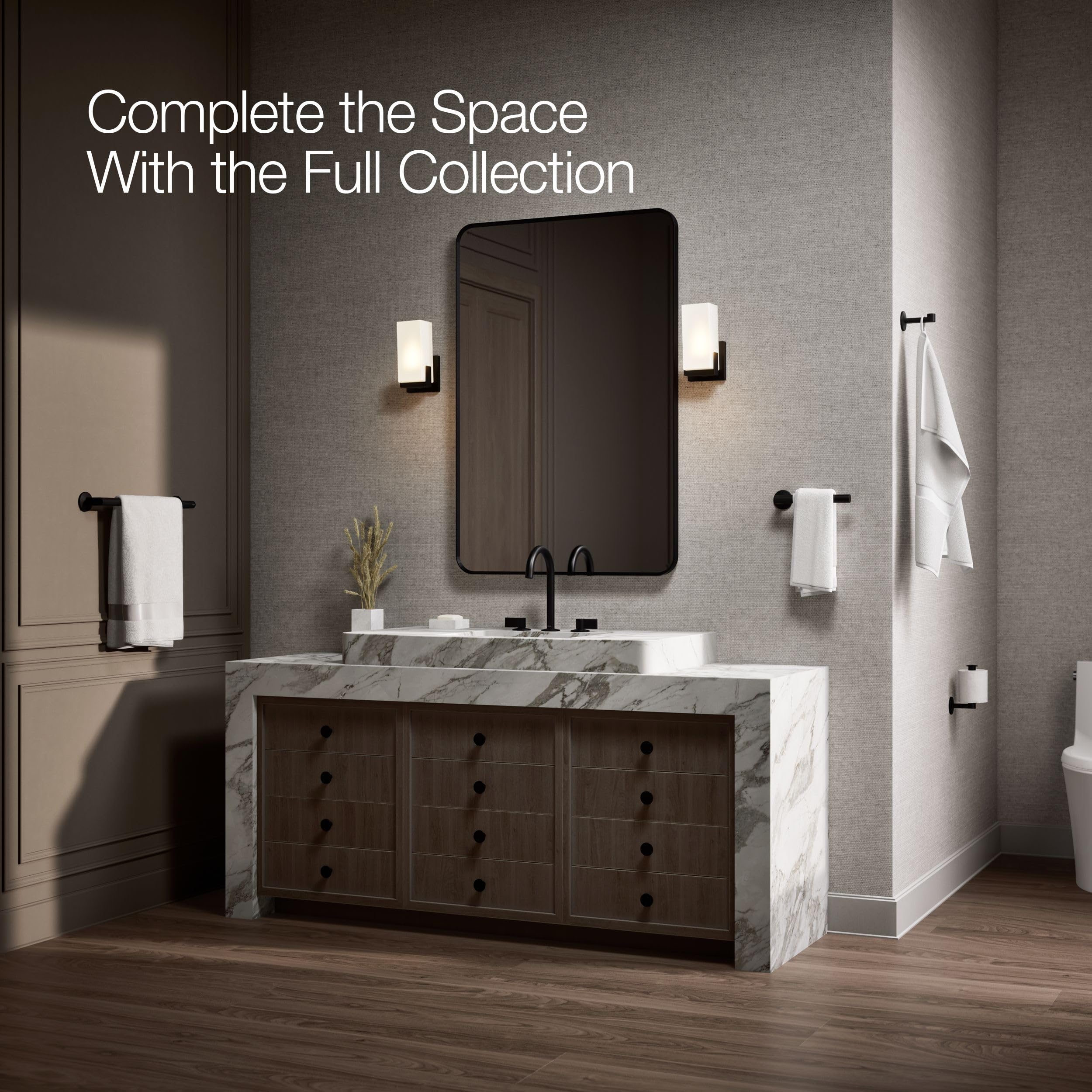 Open Box - Kohler K-78372-BL - Towel Bar Bathroom Hardware