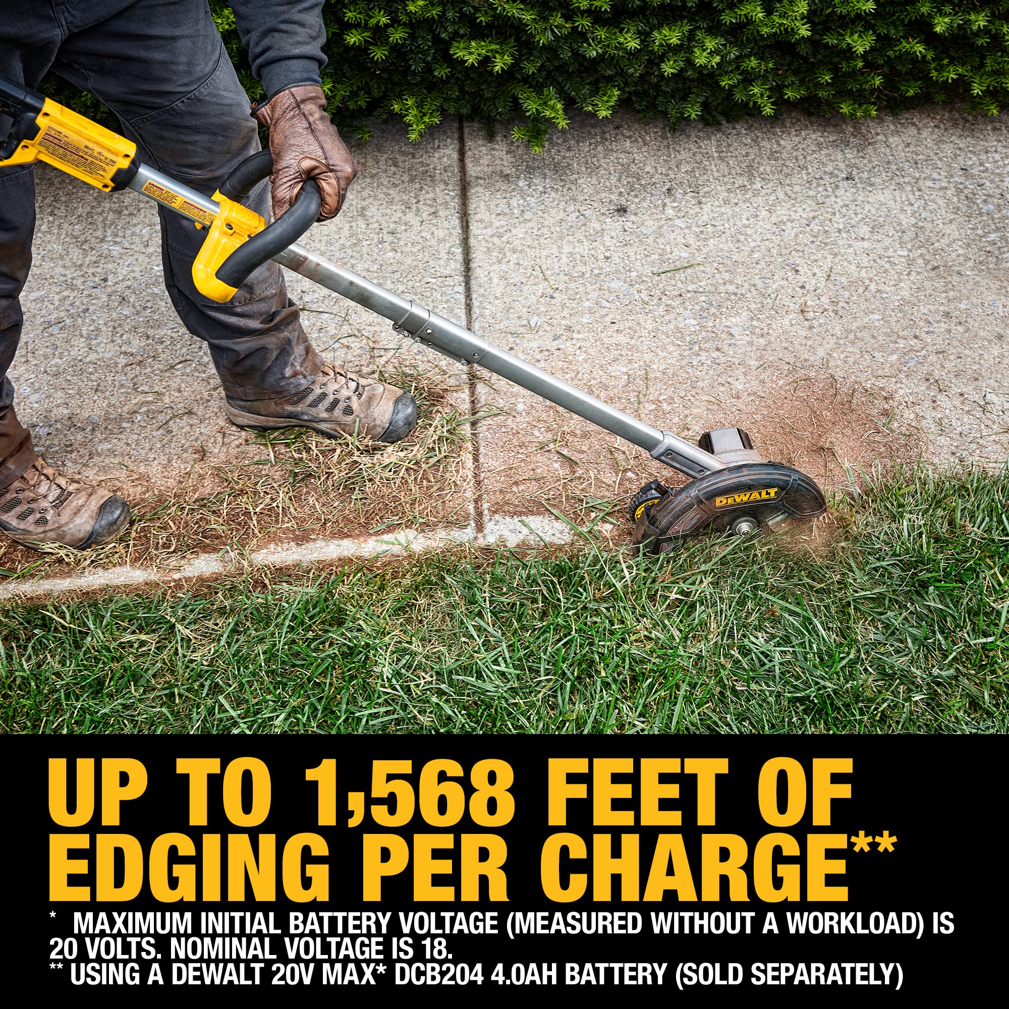 Open Box -  DEWALT 20-Volt Lithium-Ion Cordless Edger Kit with 4 Ah Battery and Charger DEWALTBullseye Deals