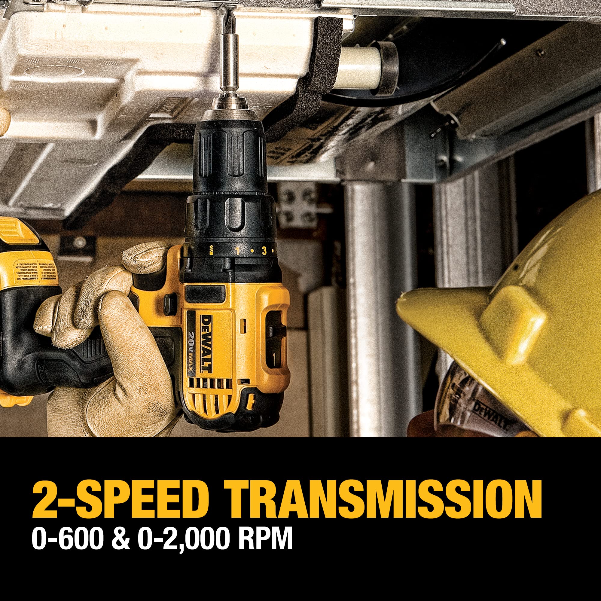 Open Box -  DEWALT DCK421D2 20V MAX Lithium-Ion 4-Tool Combo Kit, 2.0Ah