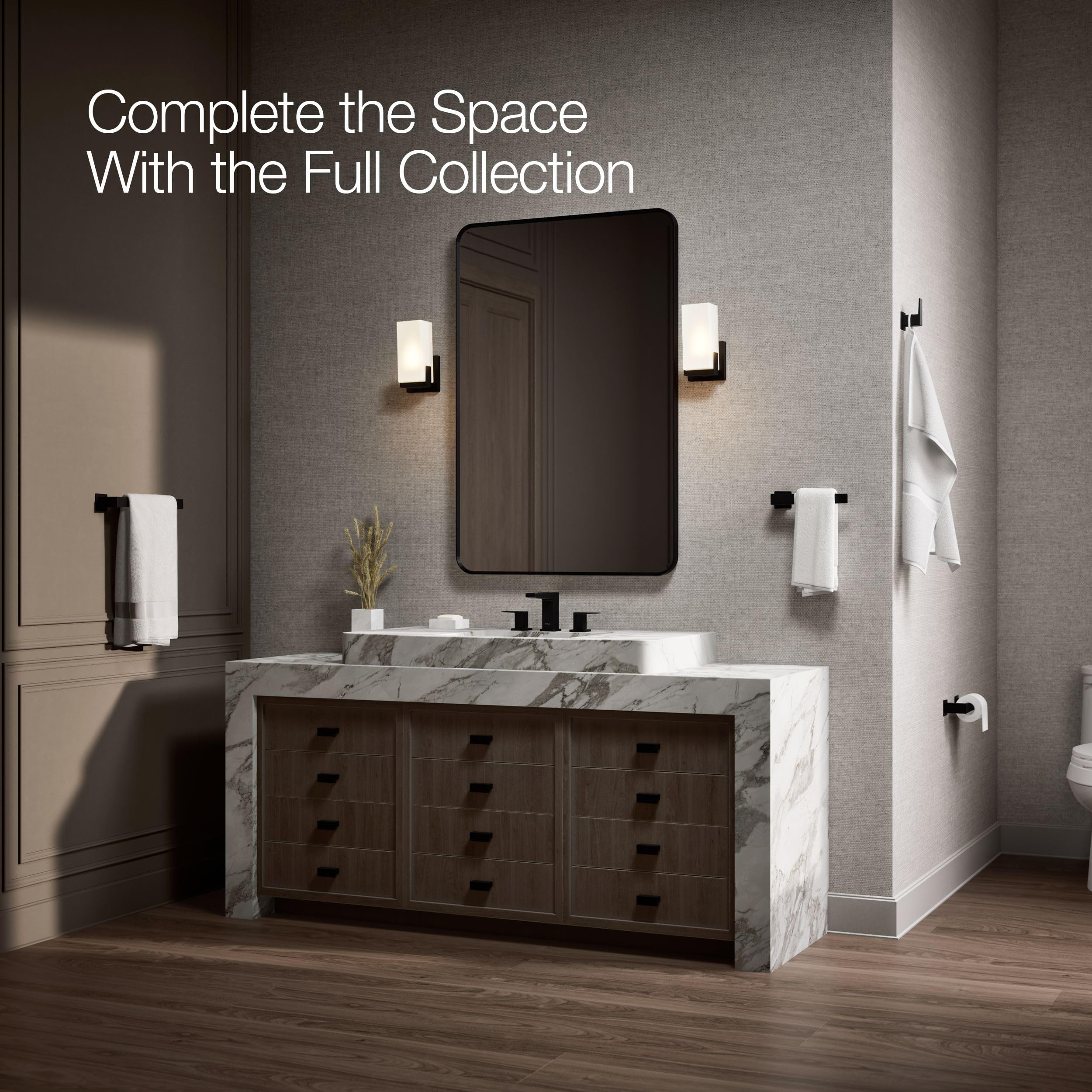 Open Box - Kohler K-26635-BL - Towel Bar Bathroom Hardware