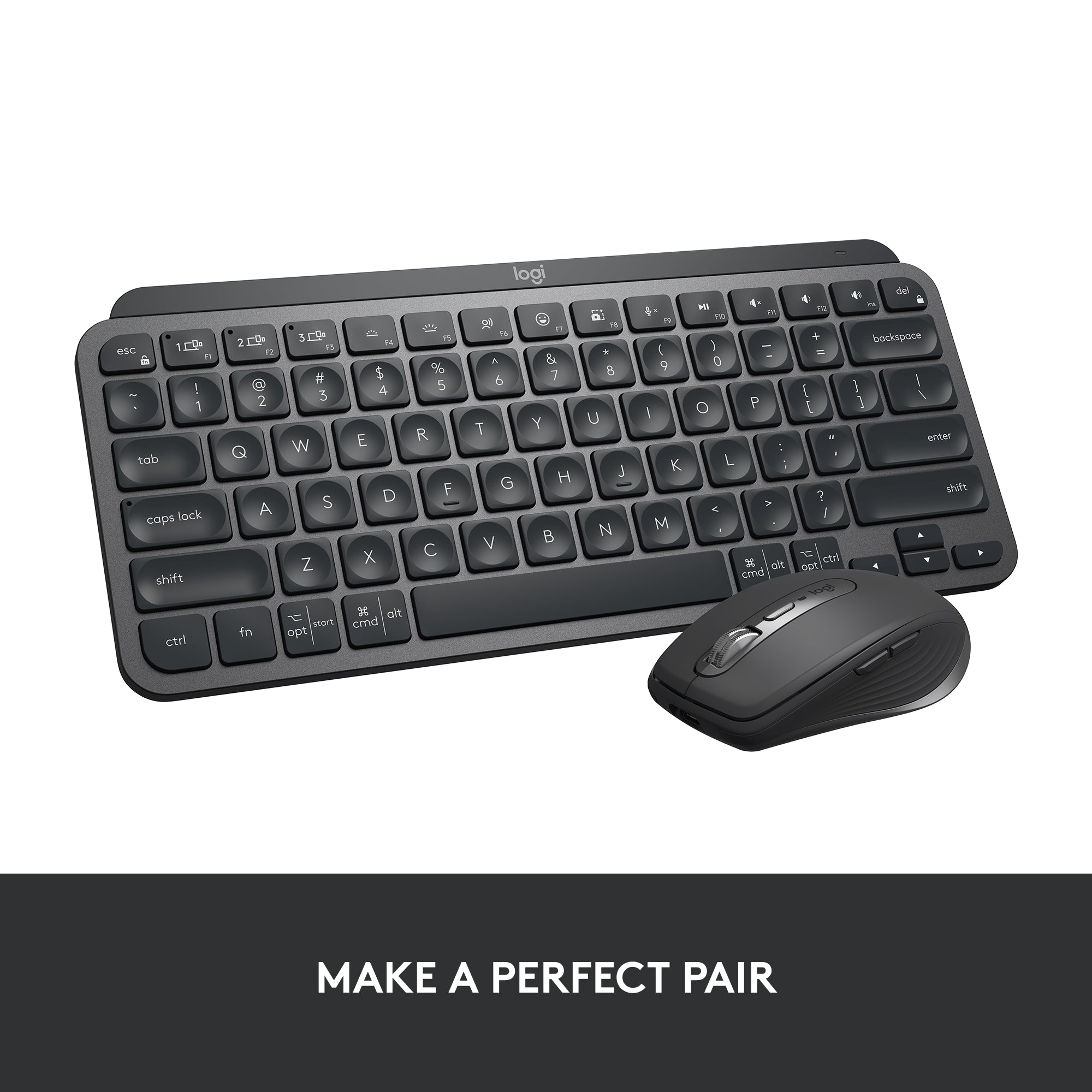 Refurbished - MX Keys Mini Minimalist Wireless Illuminated Keyboard-GRAPHITE-US-2.4GHZ/BT 920-010388