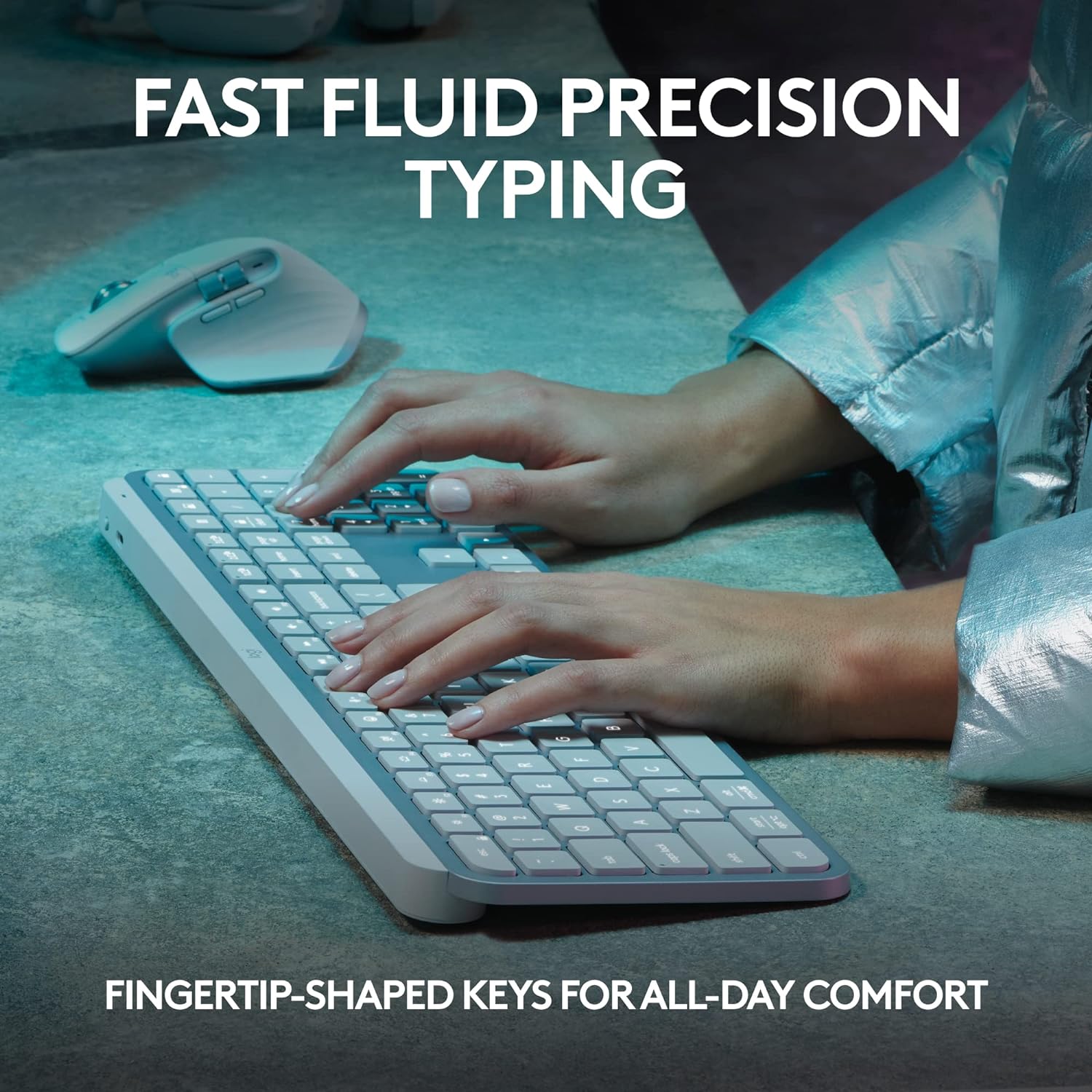 Refurbished - Logitech MX Keys S Wireless Keyboard, Low Profile Quiet Typing Bluetooth LogitechBullseye Deals