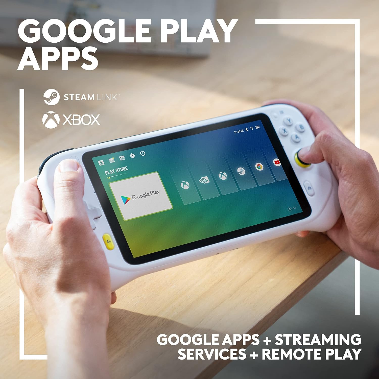 Refurbished - Logitech - G CLOUD Gaming Handheld Console - White