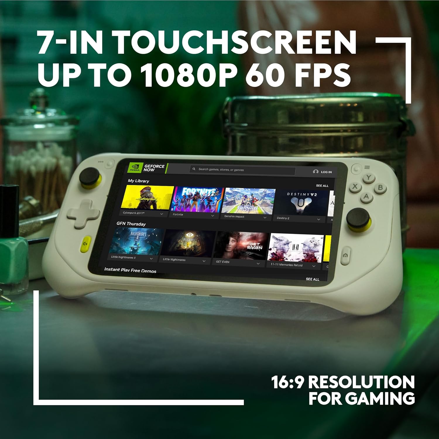 Open Box -  Logitech - G CLOUD Gaming Handheld Console - White