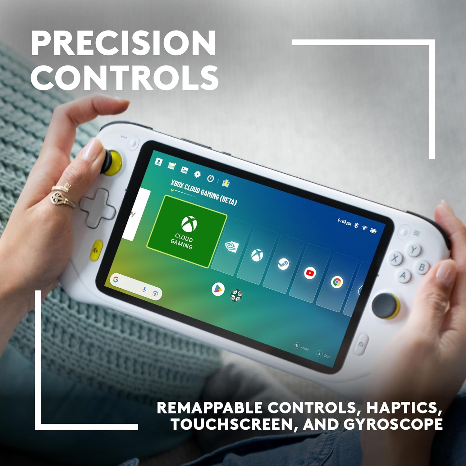 Open Box -  Logitech - G CLOUD Gaming Handheld Console - White