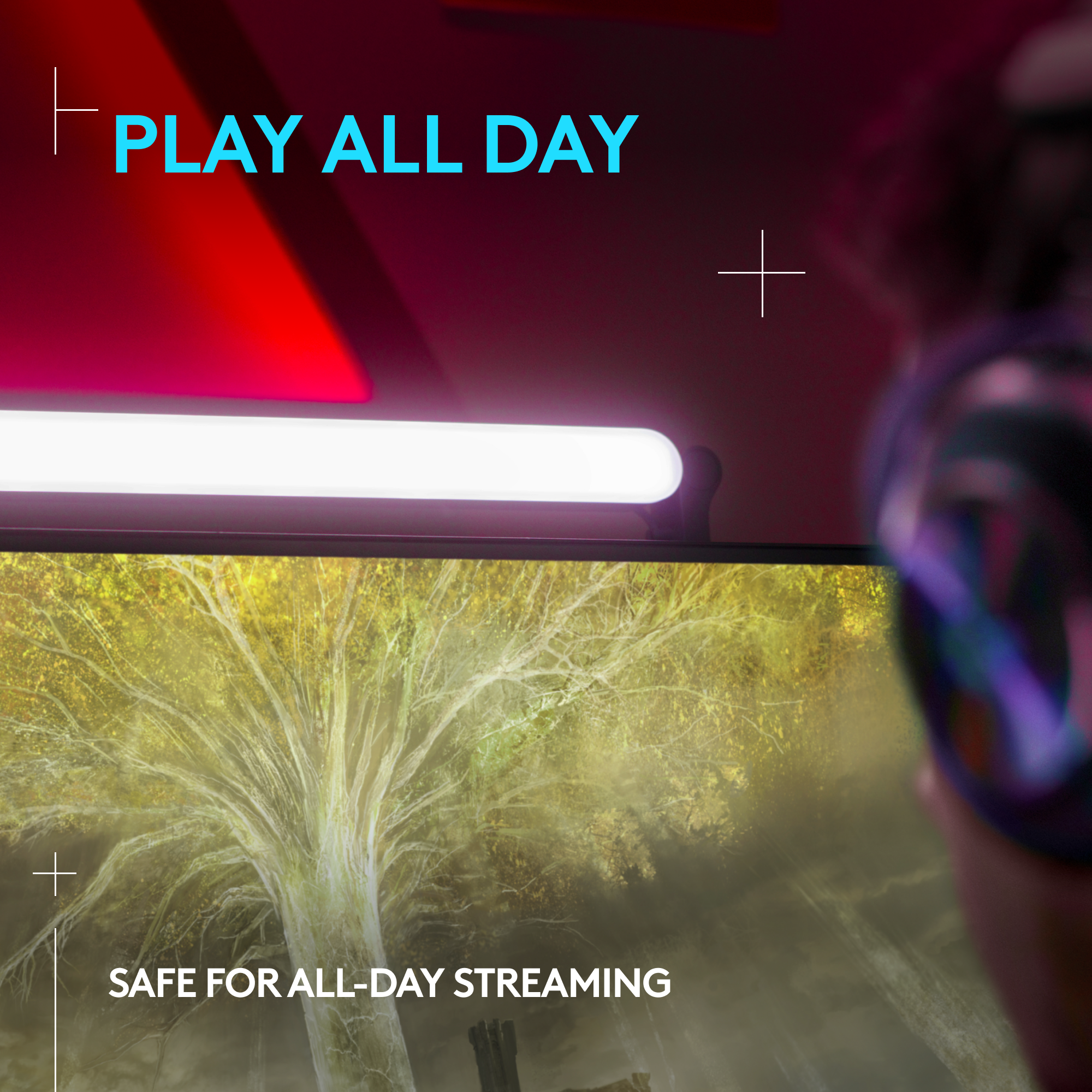 Refurbished - Logitech - Litra Beam LX Premium Dual-Sided RGB LED Streaming Light for Streaming LogitechBullseye Deals