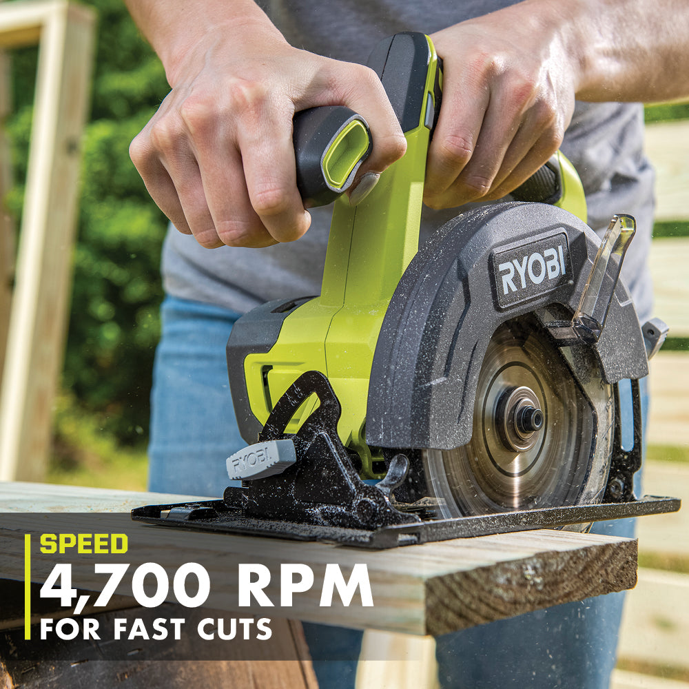 Open Box -  RYOBI ONE+ 18V Cordless 5 1/2 in. Circular Saw (Tool Only) RYOBIBullseye Deals