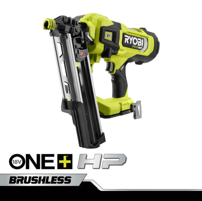 Used - RYOBI 18V ONE+ HP Brushless Cordless AirStrike 21° Framing Nailer (Tool Only)