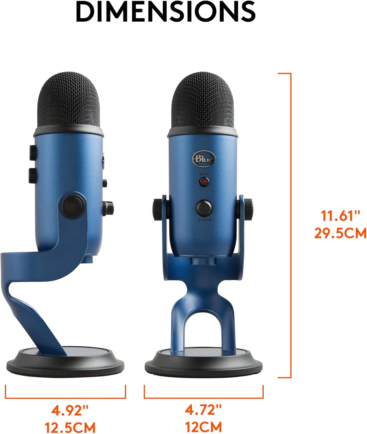 Refurbished - Blue Microphones Yeti USB Microphone  Midnight Blue