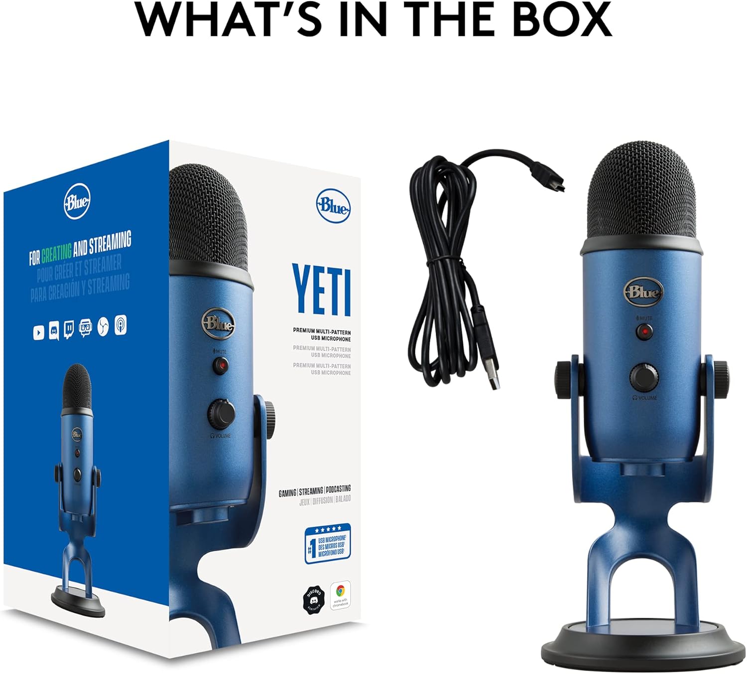 Refurbished - Blue Microphones Yeti USB Microphone  Midnight Blue