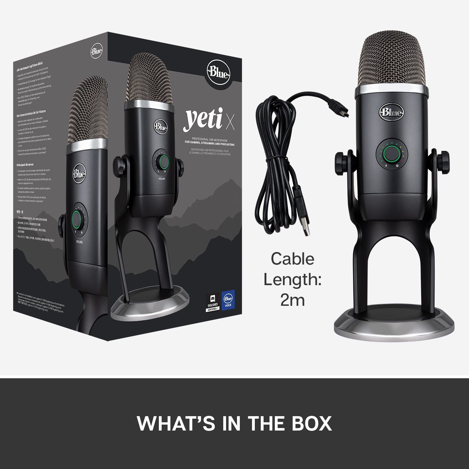 Certified Refurbished - Yeti X Professional USB Microphone for Gaming Streaming and Podcasting YetiBullseye Deals