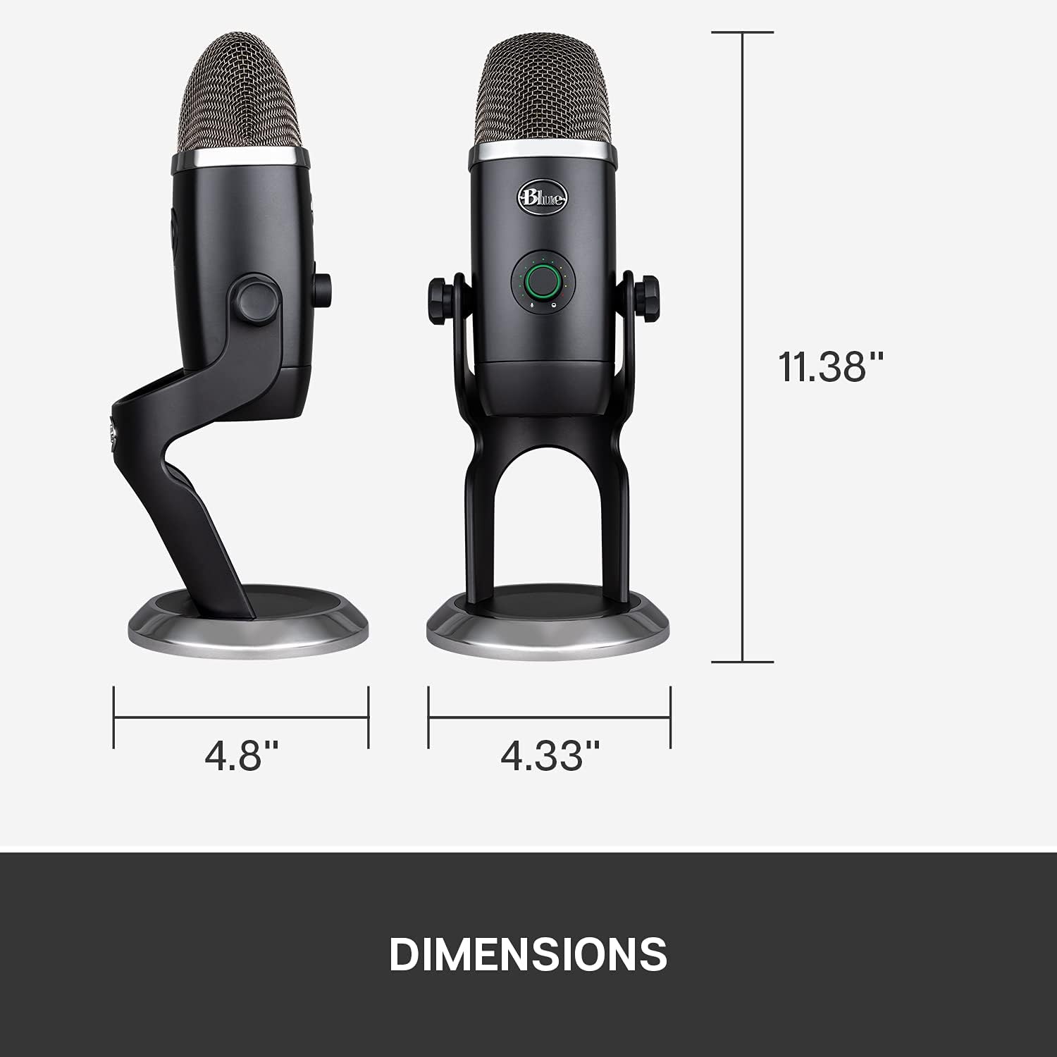 Open Box -  Yeti X Professional USB Microphone for Gaming Streaming and Podcasting-BLACKOUT-USB-836 988-000105
