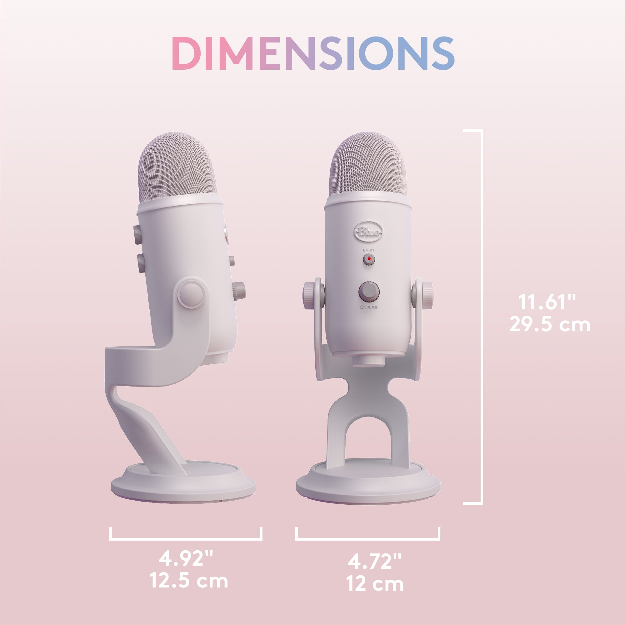Refurbished - Blue Yeti USB Mic-OFF WHITE-USB- 988-000529