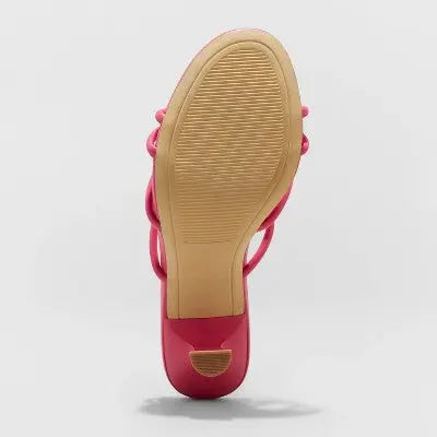 A New Day Women's Lady Mule Heels - 2.75in Cone Heel Memory Foam Insole Open Toe A New Day