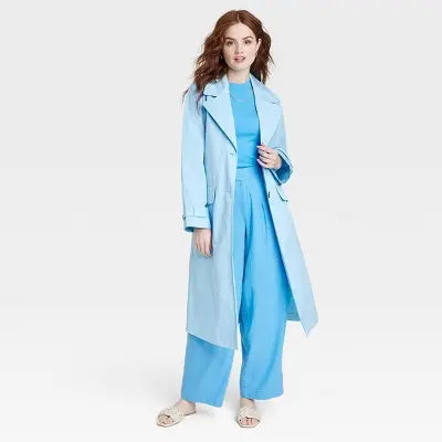 A New Day Women's Statement Trench Coat Cotton Twill Taffeta Lining Below Knee Length A New DayBullseye Deals