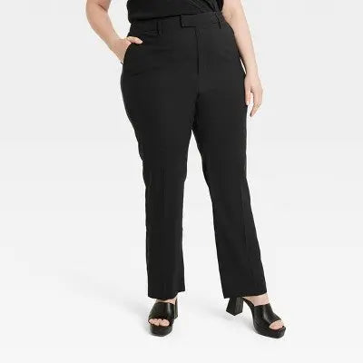 A New Day Women's Straight High Rise Stovepipe Trousers A New DayBullseye Deals