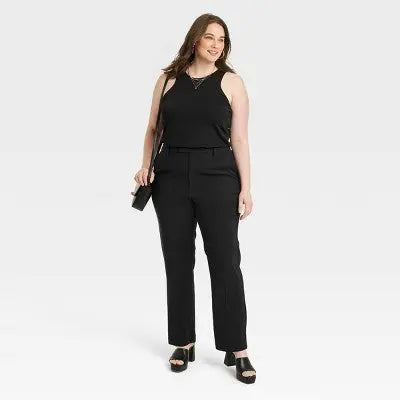 A New Day Women's Straight High Rise Stovepipe Trousers A New DayBullseye Deals