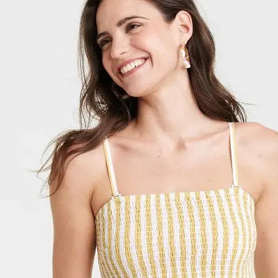 A New Day Women's Strapless Smocked Tube Midi Sundress - Secondipity