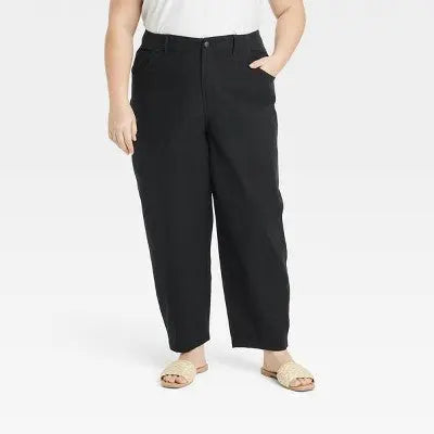 A New Day Women's Tapered Casual Ankle Length Barrel Chino Pants Stretch A New DayBullseye Deals